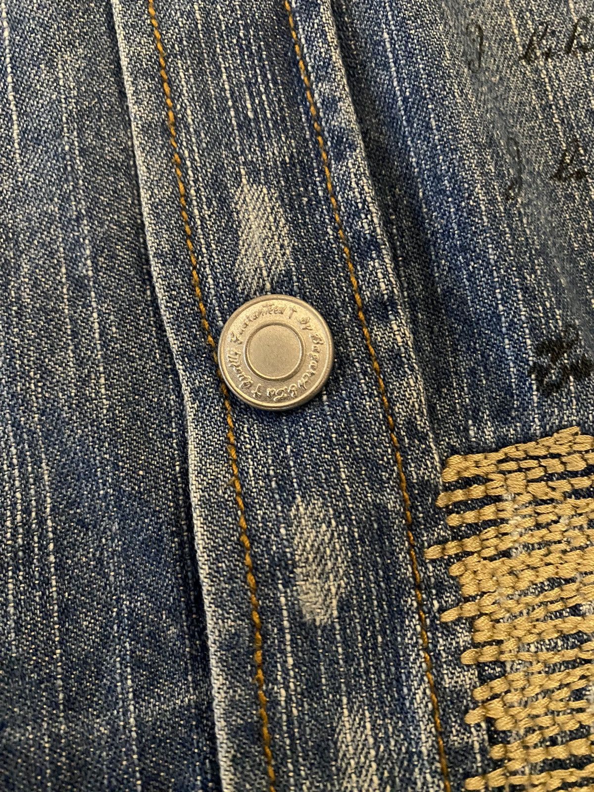 Beauty Beast × Japanese Brand Love & Peace Japan Bagarch Denim Long Shirt Size US S / EU 44-46 / 1 - 6 Thumbnail