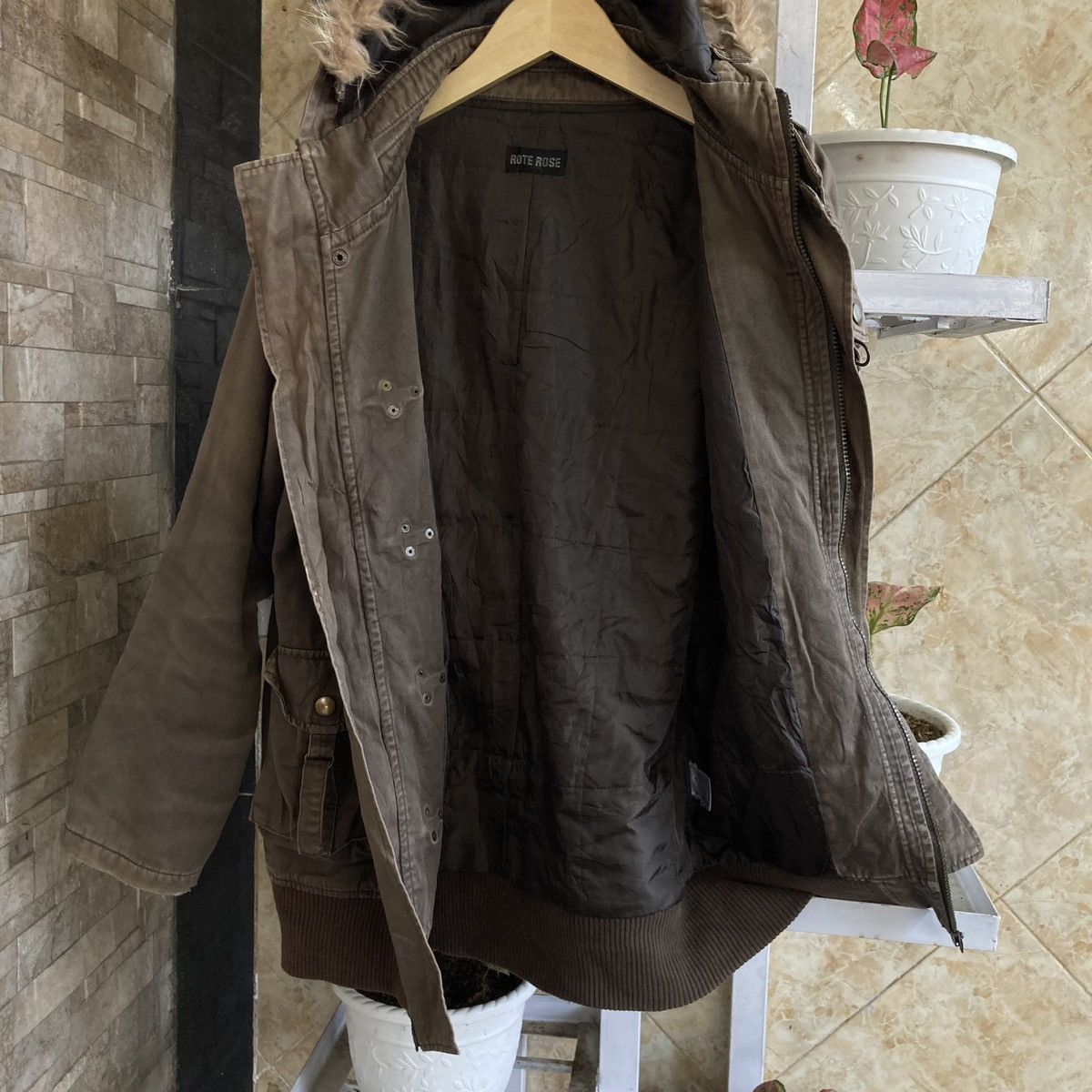 Le Grande Bleu (L.G.B.) ROTE ROSE - Bondage Bono Fur Apocalypse Cargo Faded Jacket Size US L / EU 52-54 / 3 - 4 Thumbnail
