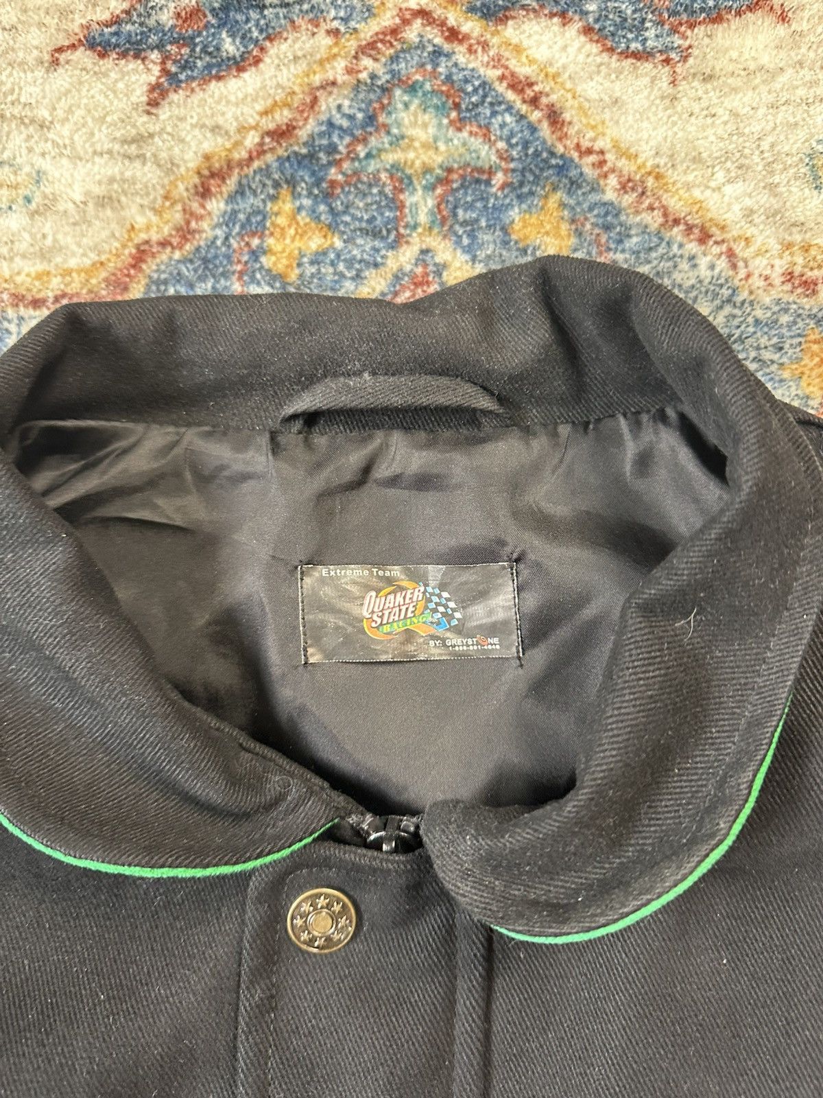 Vintage Vintage Quaker State Racing Jacket Large Size US L / EU 52-54 / 3 - 3 Thumbnail