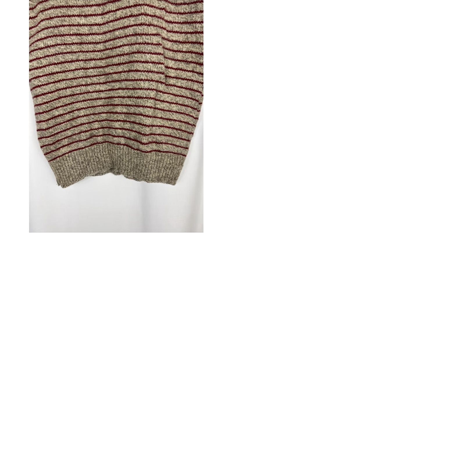 THE GREAT The Great Plains Mens M Wool Blend Henley Pullover Sweater Beige Red Stripes M Wool Blend Henley Pullover Sweater Mens Beige Red Stripes Size US M / EU 48-50 / 2 - 9 Thumbnail