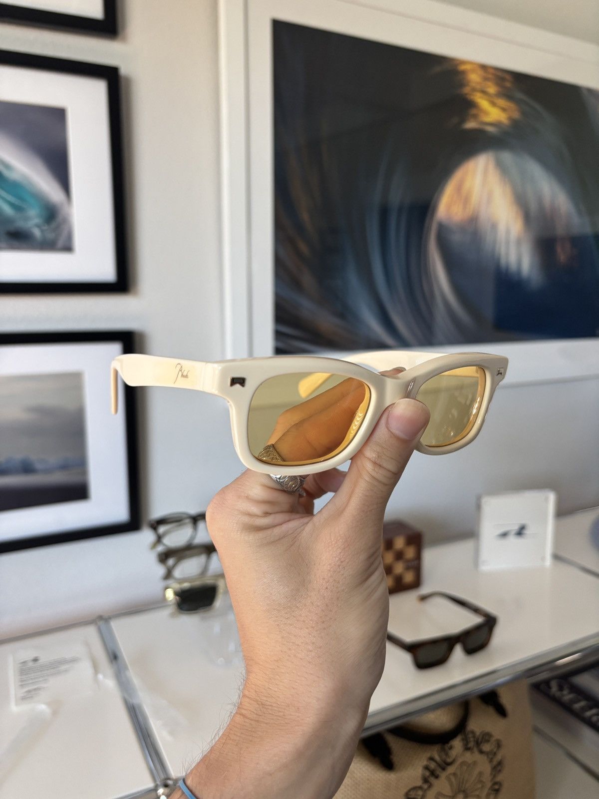 Rhude RHUDE - SUN RHAY LOGO RODEO SUNGLASSES Size ONE SIZE - 3 Thumbnail