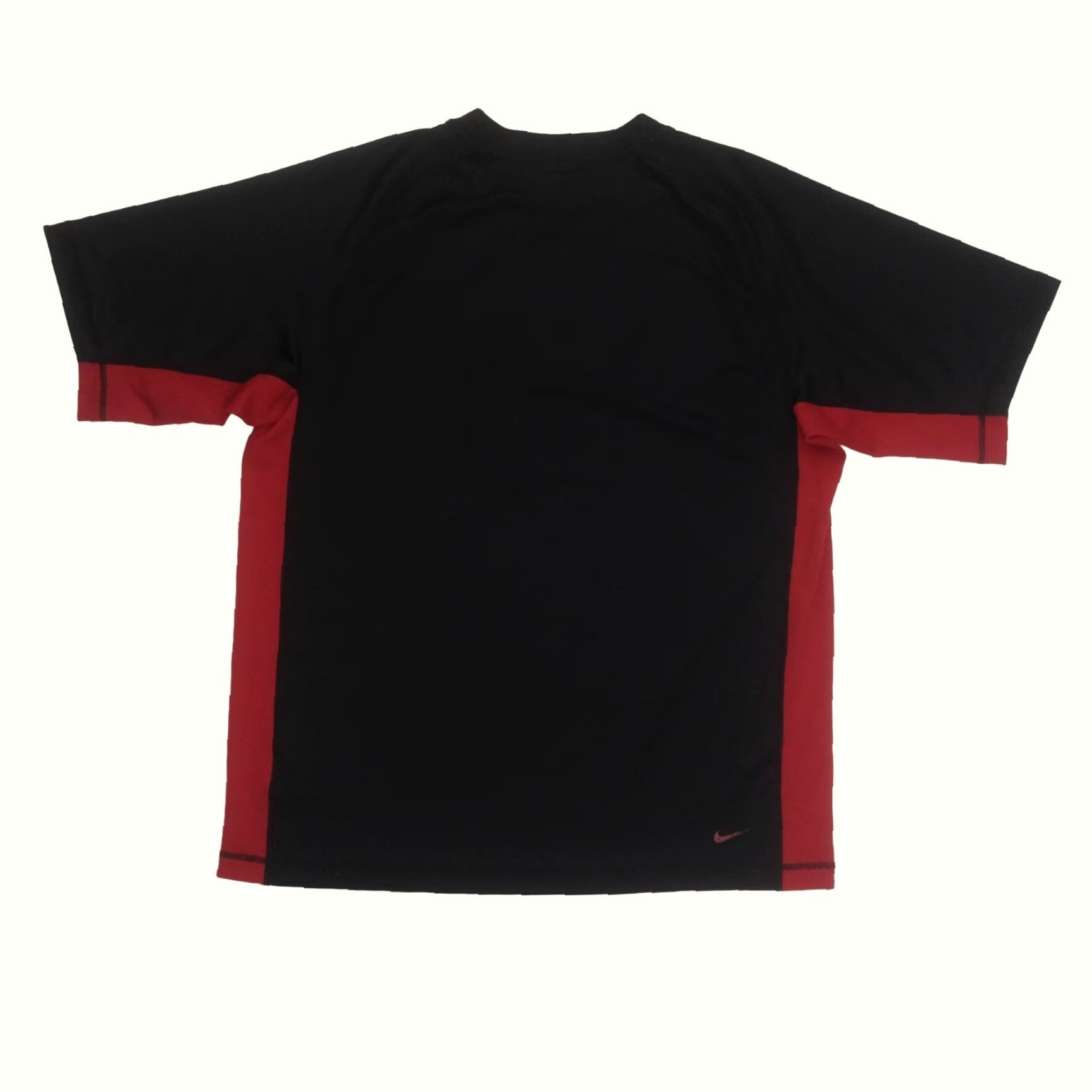 Nike VINTAGE Nike T-Shirt Mens L Black 90s Y2K Retro Active Mini Swoosh Sportswear 2002 VTG Logo 24" Pit to Pit 30" Length Size US L / EU 52-54 / 3 - 3 Thumbnail