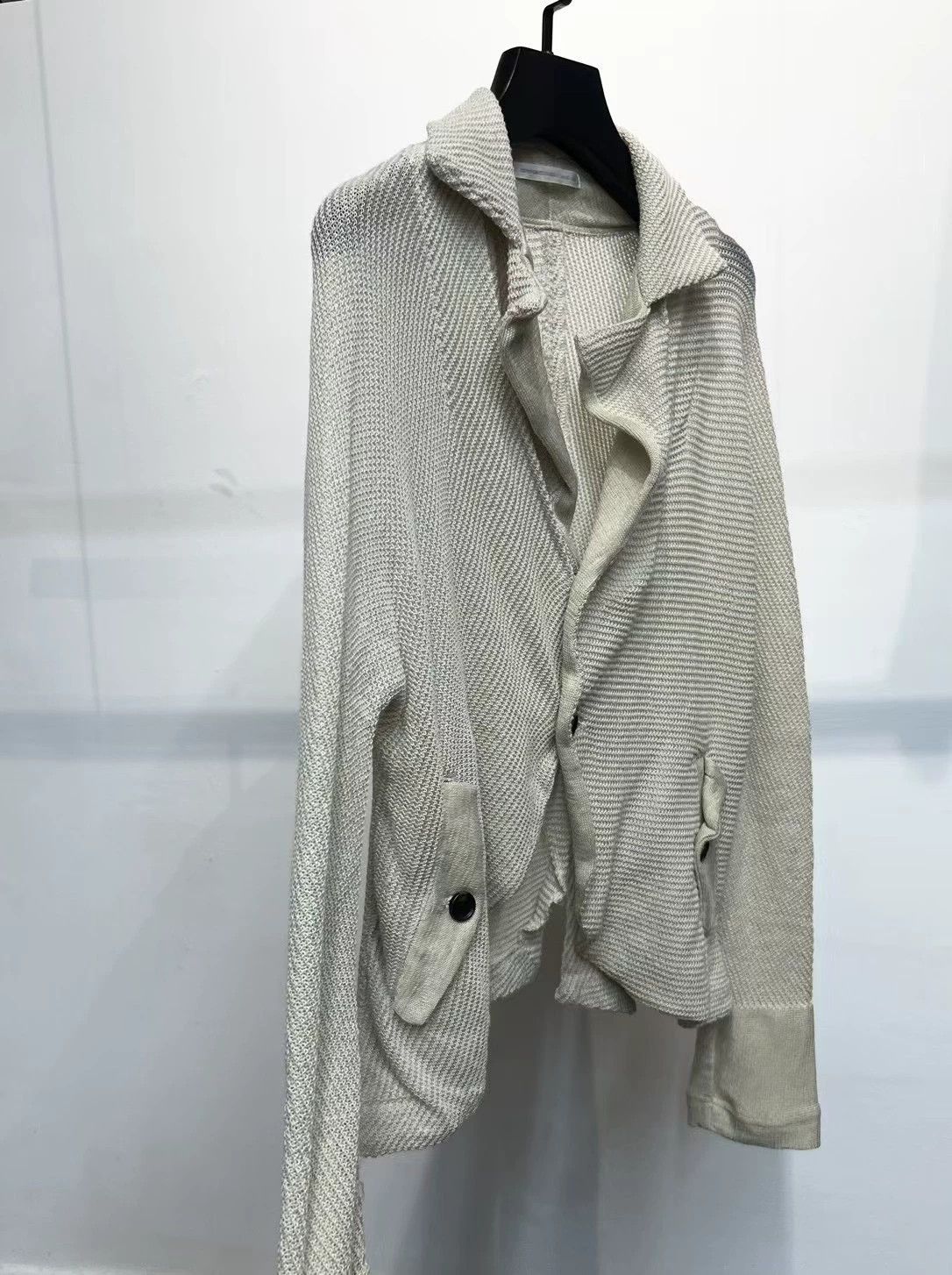 Yohji Yamamoto Yohji Yamamoto Stretchy Knit Cardigan Size 2 55cm Size M / US 6-8 / IT 42-44 - 4 Thumbnail