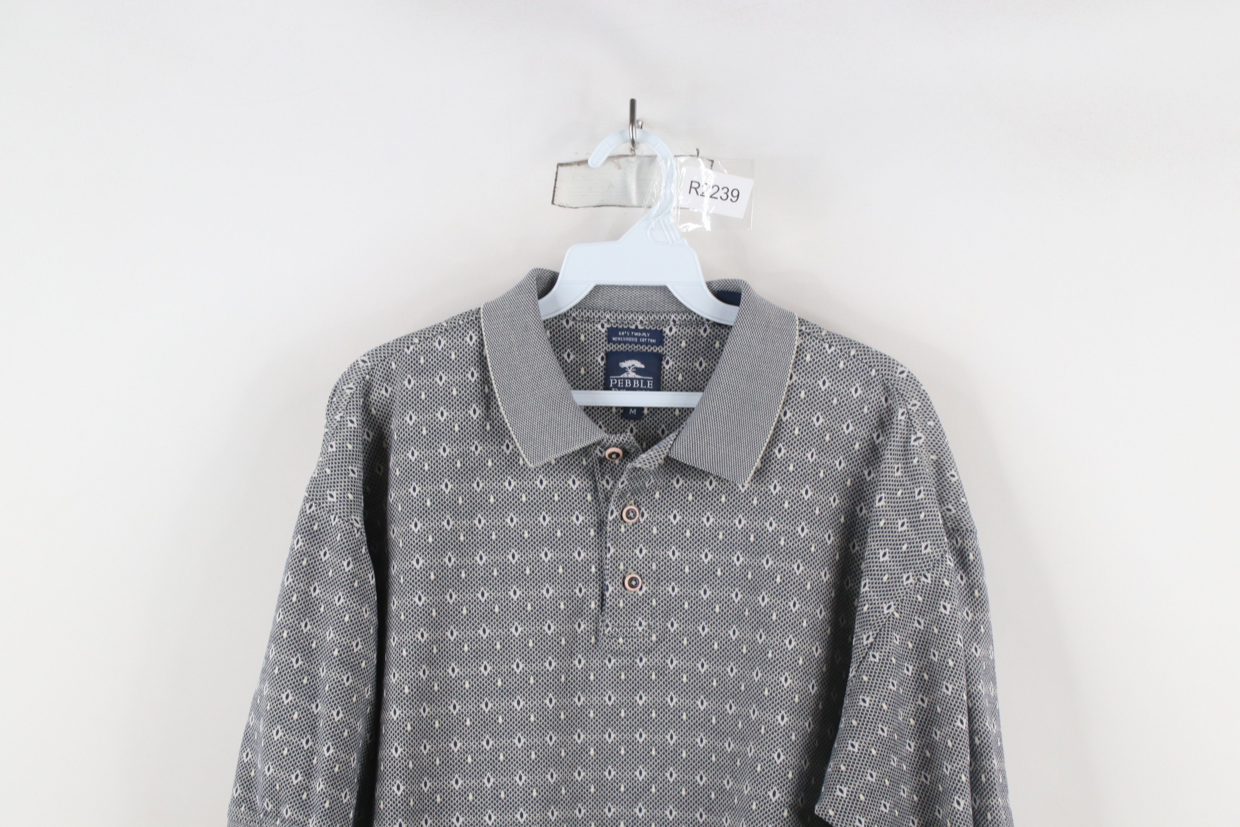 Vintage Vintage 90s Pebble Beach Knit Short Sleeve Polo Shirt Cotton Size US M / EU 48-50 / 2 - 2 Thumbnail