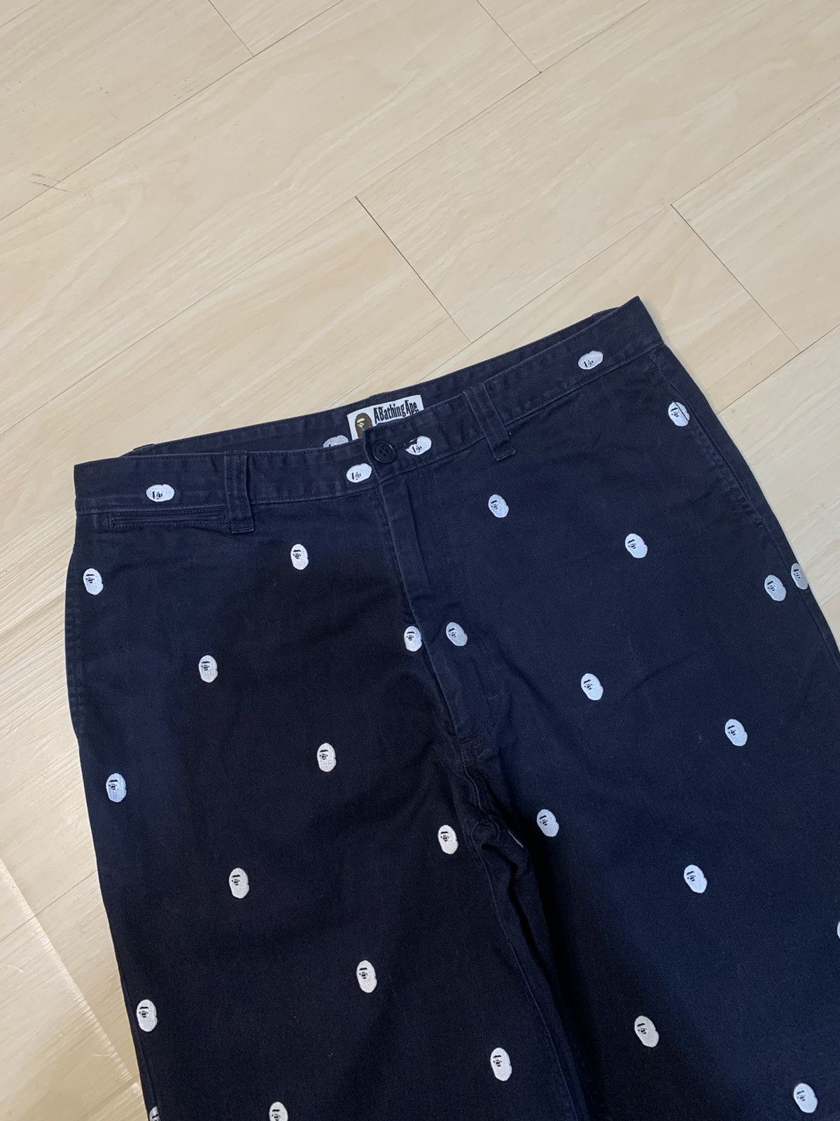 Bape 🔥 Rare Bape Full Embroidery Head Pants Size US 34 / EU 50 - 4 Thumbnail