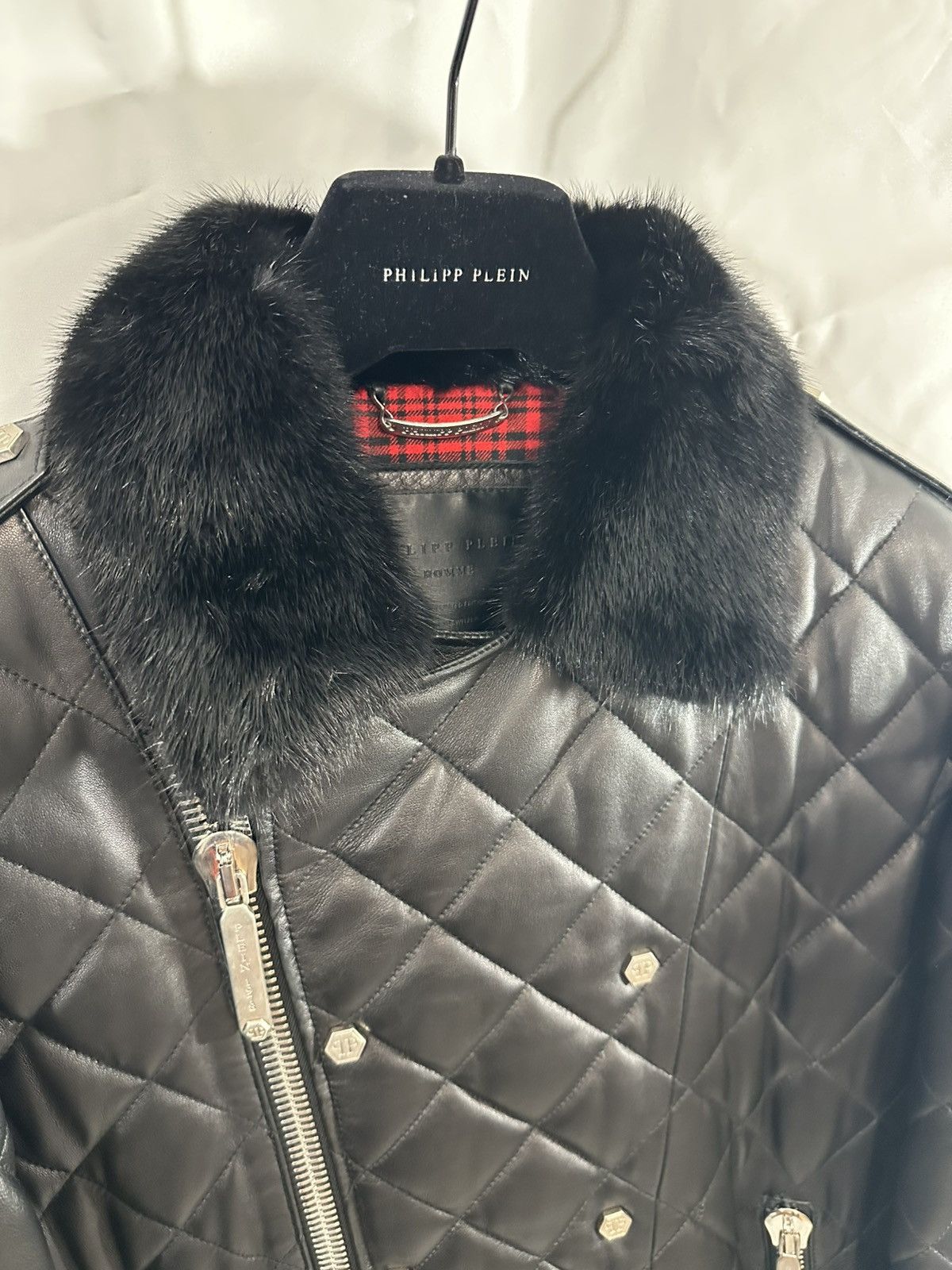Philipp Plein Philipp Plein Leather Jacket Quilted Size US L / EU 52-54 / 3 - 4 Thumbnail