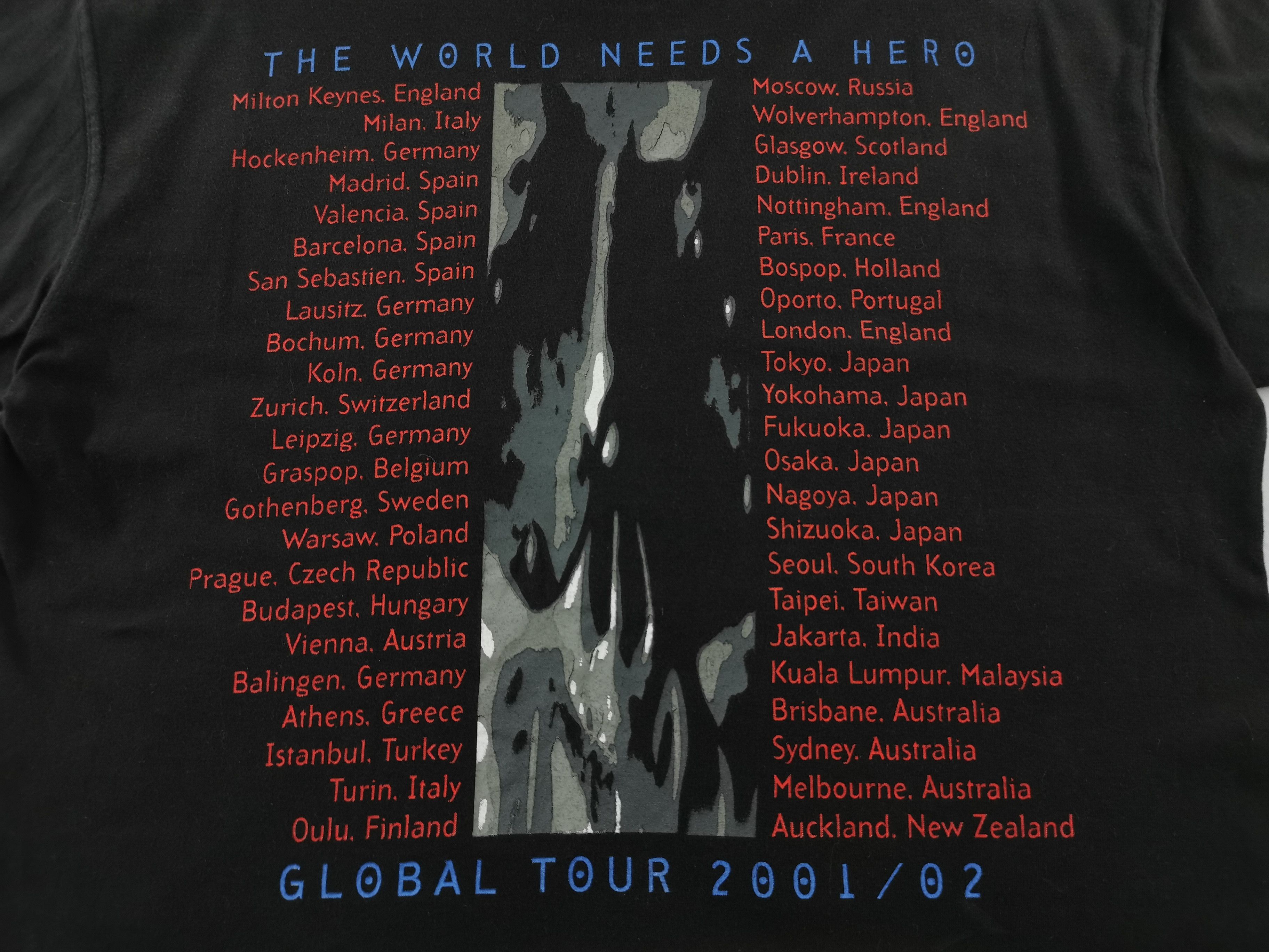 Band Tees Distressed Vintage Megadeth Global Tour 2001/02 Tee T Shirt Size US M / EU 48-50 / 2 - 5 Thumbnail