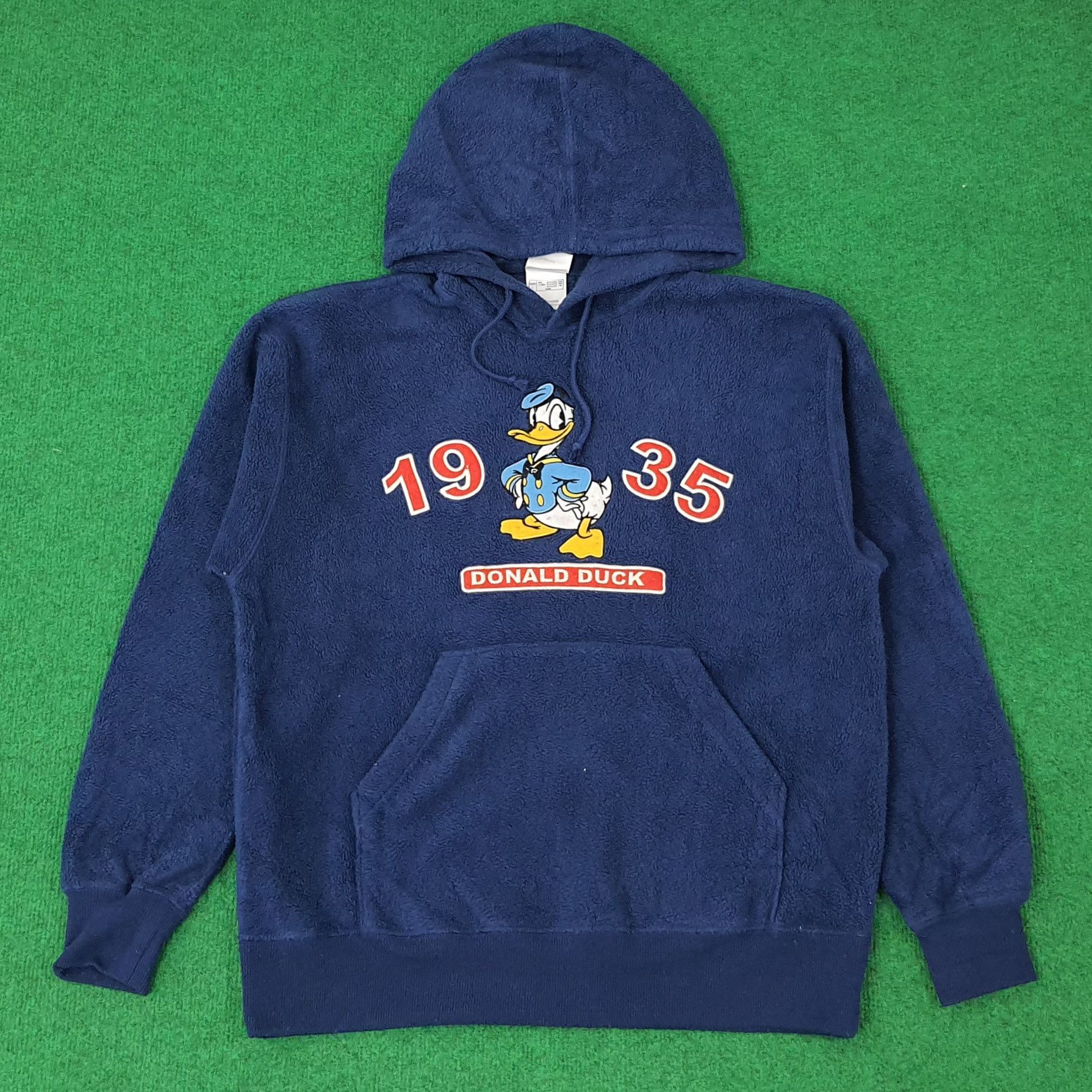 Disney Vintage Disney Donald Duck 1935 Fleece Hoodie C256N13 Size US M / EU 48-50 / 2 - 1 Thumbnail