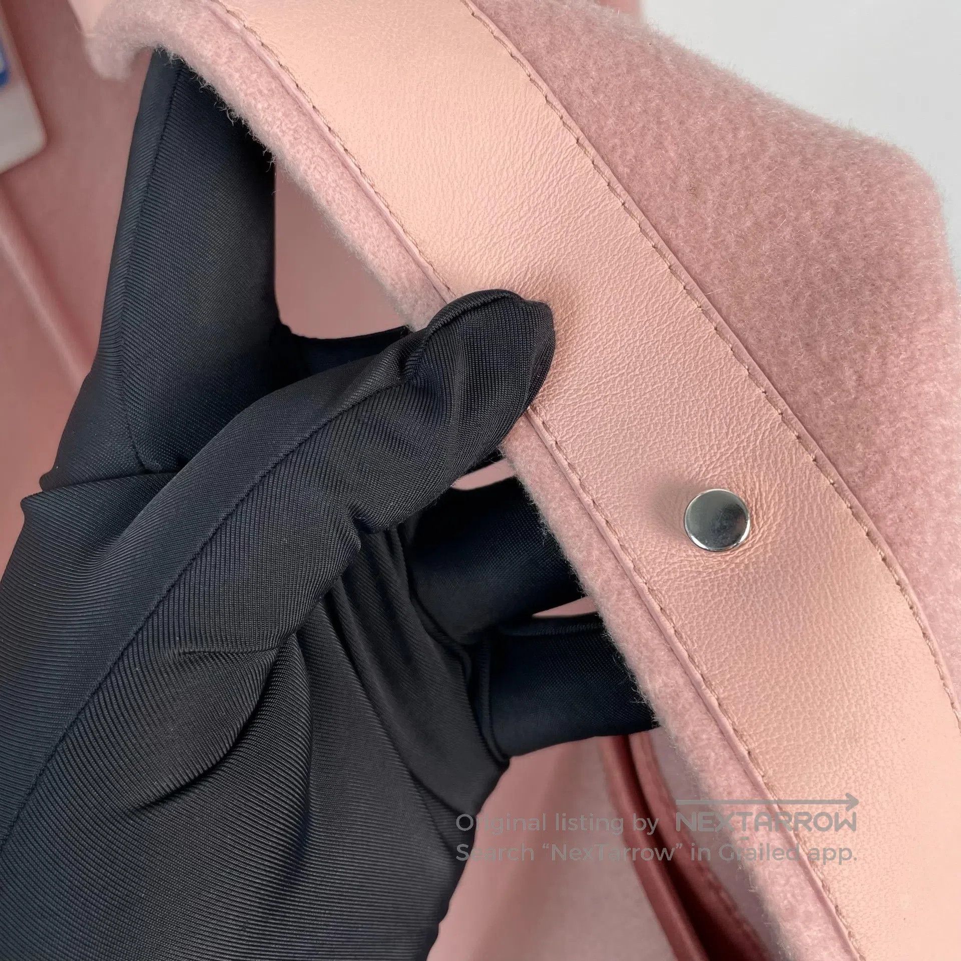 Loro Piana LORO PIANA Light Pink Baby Cashmere Volcano Collar Coat| Size S / US 4 / IT 40 - 3 Thumbnail