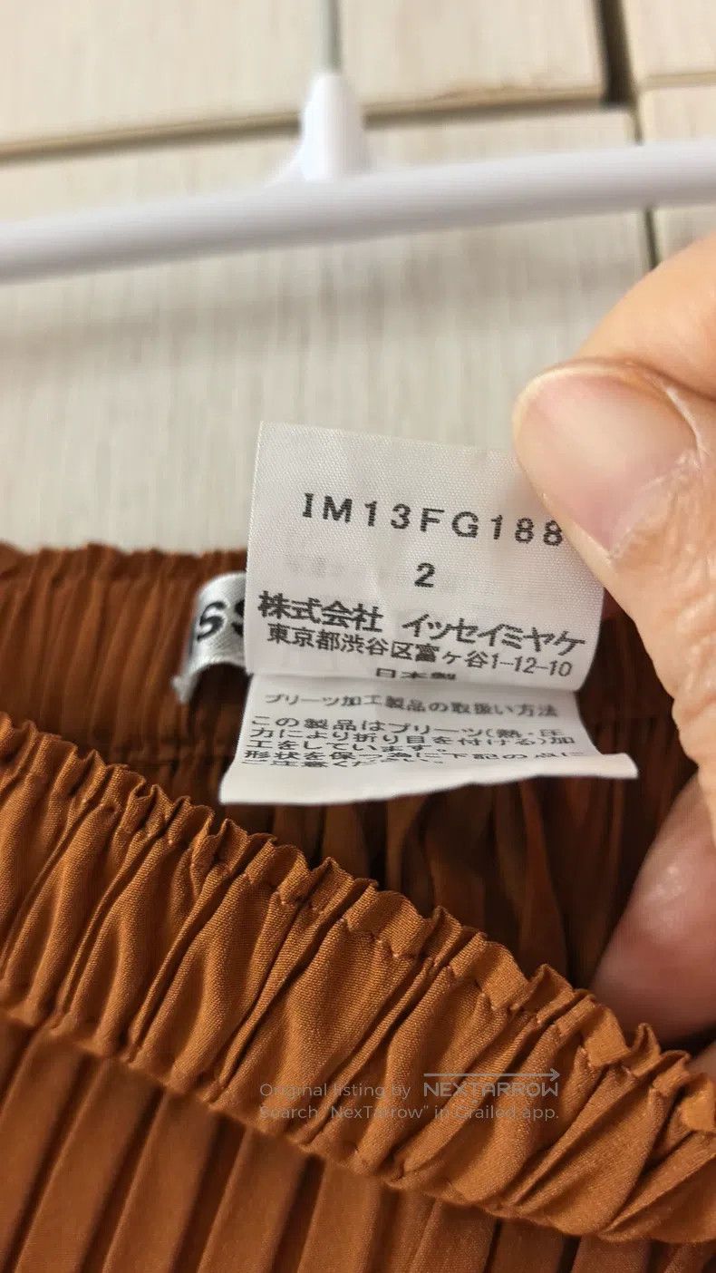 Issey Miyake Issey Miyake Diagonal Stripe Skirt Pumpkin Color Size 25" / US 0 / IT 36 - 3 Thumbnail
