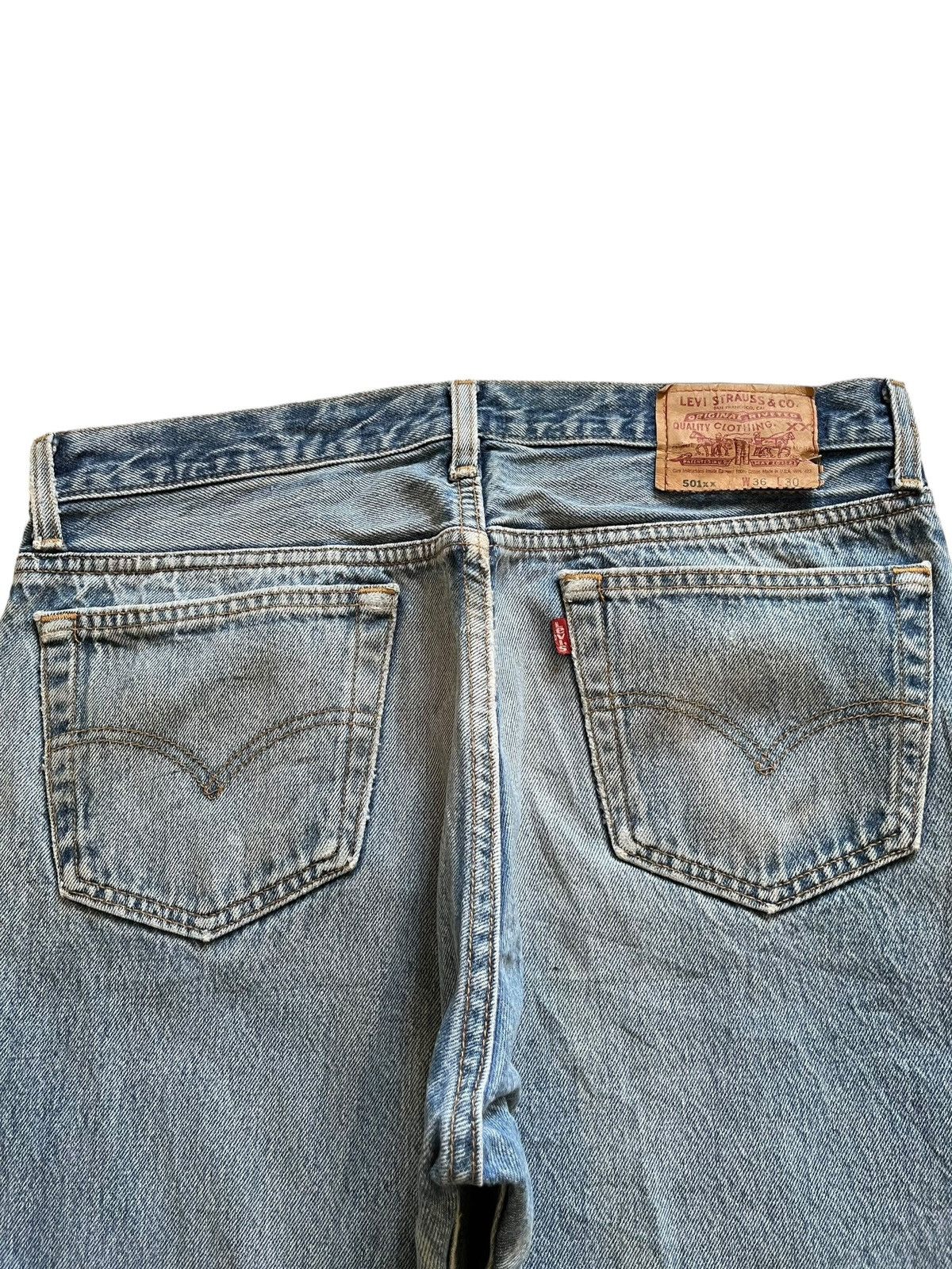 Levi's × Levi's Vintage Clothing SALES🔥Vintage 90s Levis 501 Blue Wash Grunge Loose Jeans Size US 33 - 8 Thumbnail
