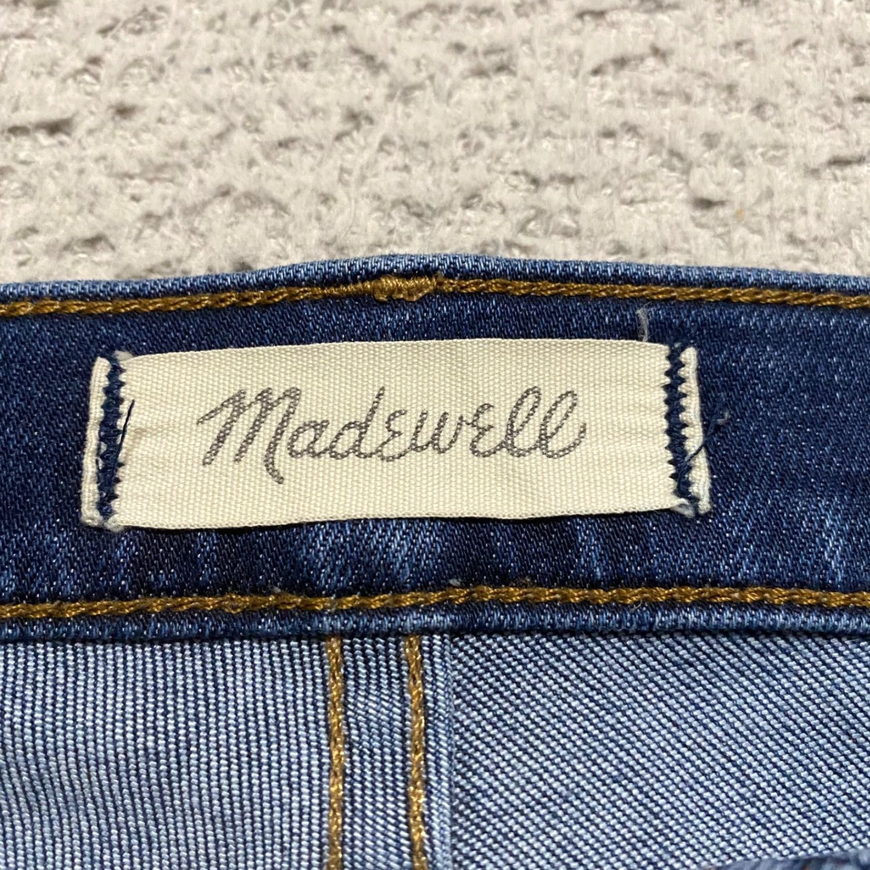 Madewell Madewell Jeans Blue Denim Dark Wash High Rise Skinny Tall 26 Womens 5-Pocket Stretch Pocket Solid Modern American Vintage: No Size 26" / US 2 / IT 38 - 3 Thumbnail