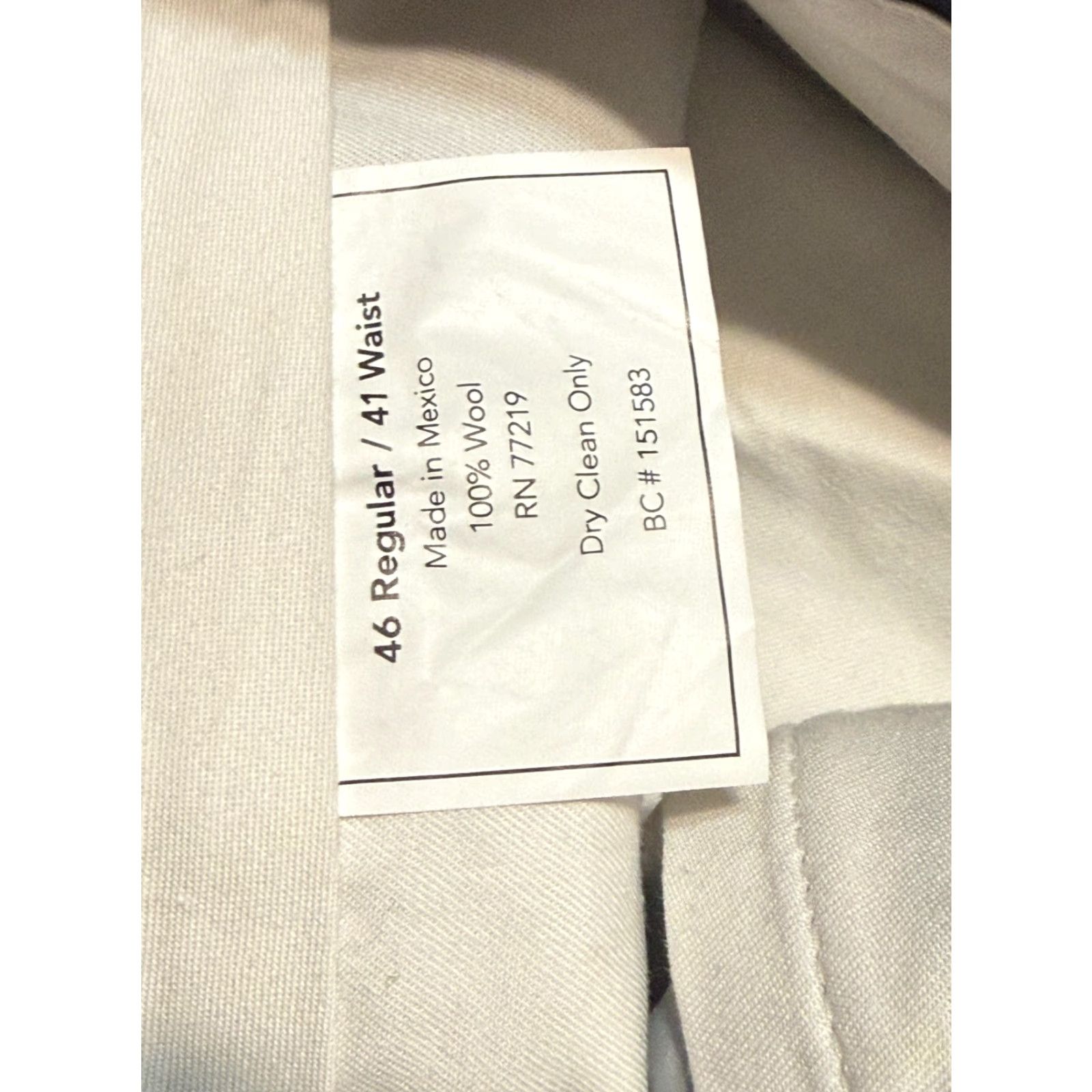 Joseph Joseph & Feiss Pants, Men's 46x41, Black Dress Pants Trousers Pleated Cuff, Wool, Regular, Straight Leg, Sl... Size US 30 / EU 46 - 6 Thumbnail