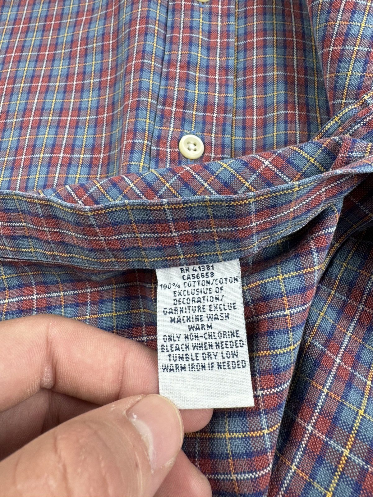 Polo Ralph Lauren Polo Ralph Lauren XL Checked Flannel Button Red Men’s Collar LongSleeve Shirt Size US XL / EU 56 / 4 - 10 Thumbnail