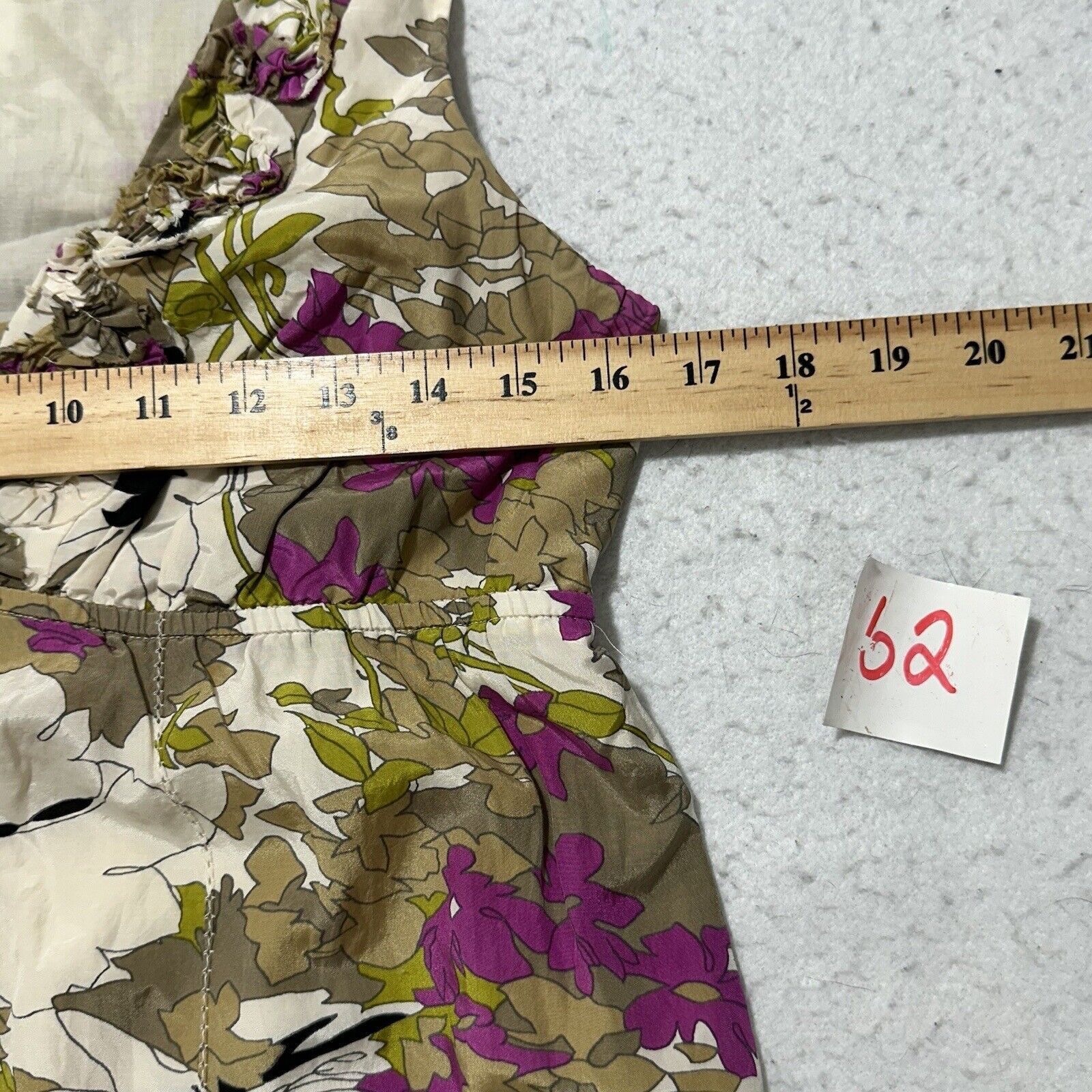 Loft Ann Taylor LOFT 4P Silk Floral A-Line Empire Waist Dress Size S / US 4 / IT 40 - 7 Thumbnail