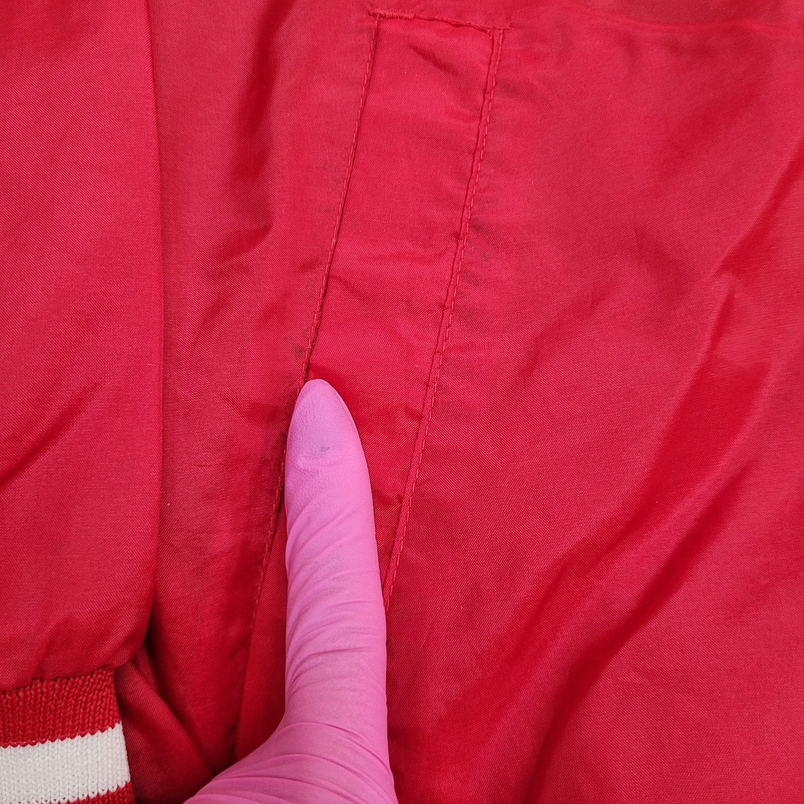 Pro Player Vintage 90s Detroit Red-Wings Jacket Medium 27x27 Baggy Red Size US M / EU 48-50 / 2 - 8 Thumbnail