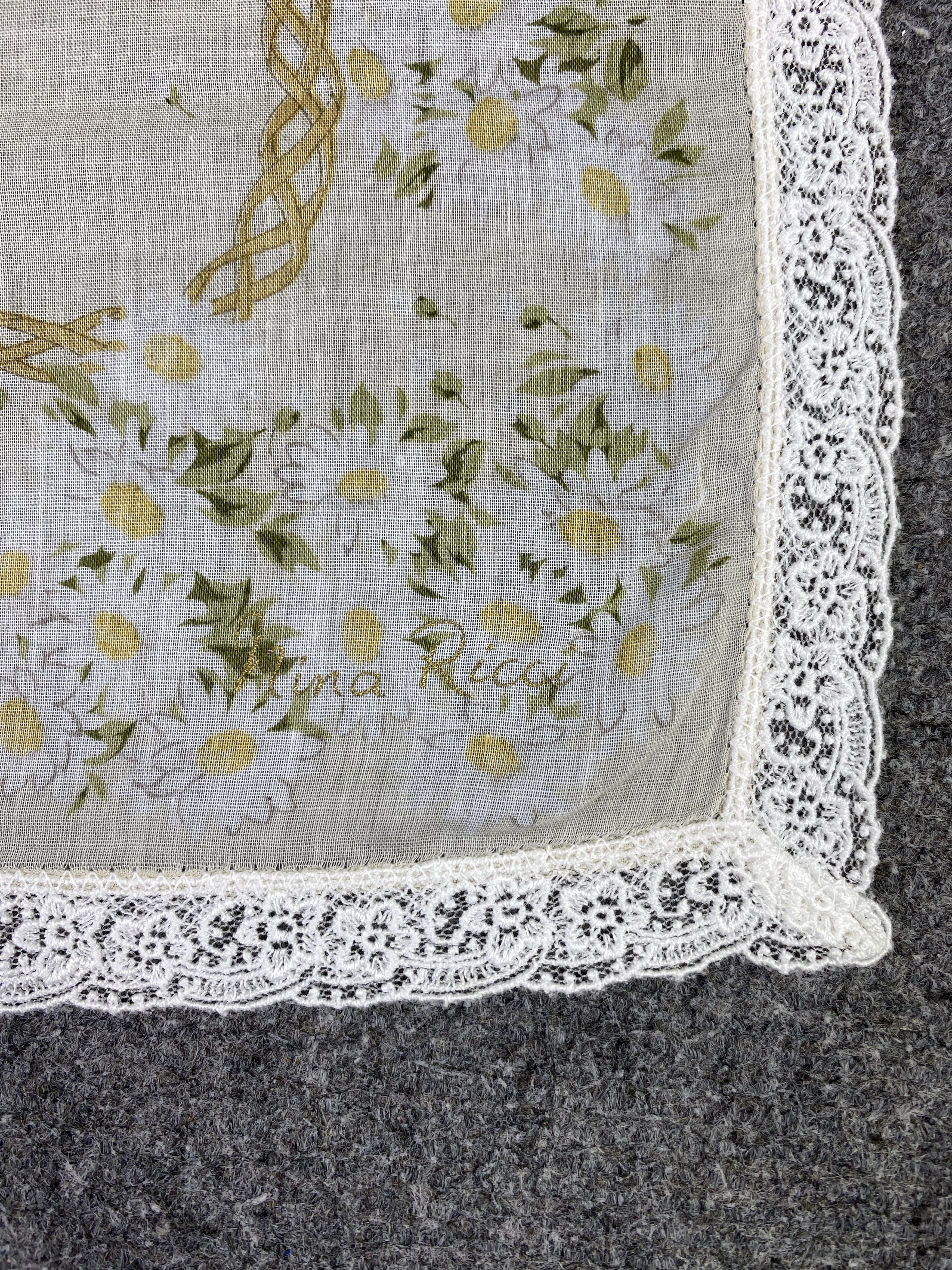 Vintage Nina Ricci Handkerchief / Neckerchief / Bandana KT0177 Size ONE SIZE - 5 Thumbnail