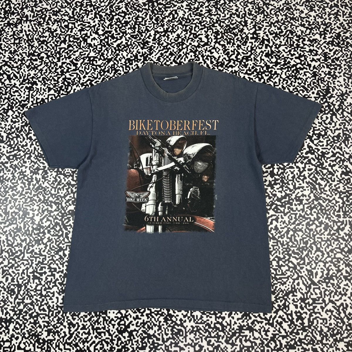 Harley Davidson Vintage 1998 Biketoberfest Harley Single Stitch Faded Tshirt Size US L / EU 52-54 / 3 - 1 Thumbnail