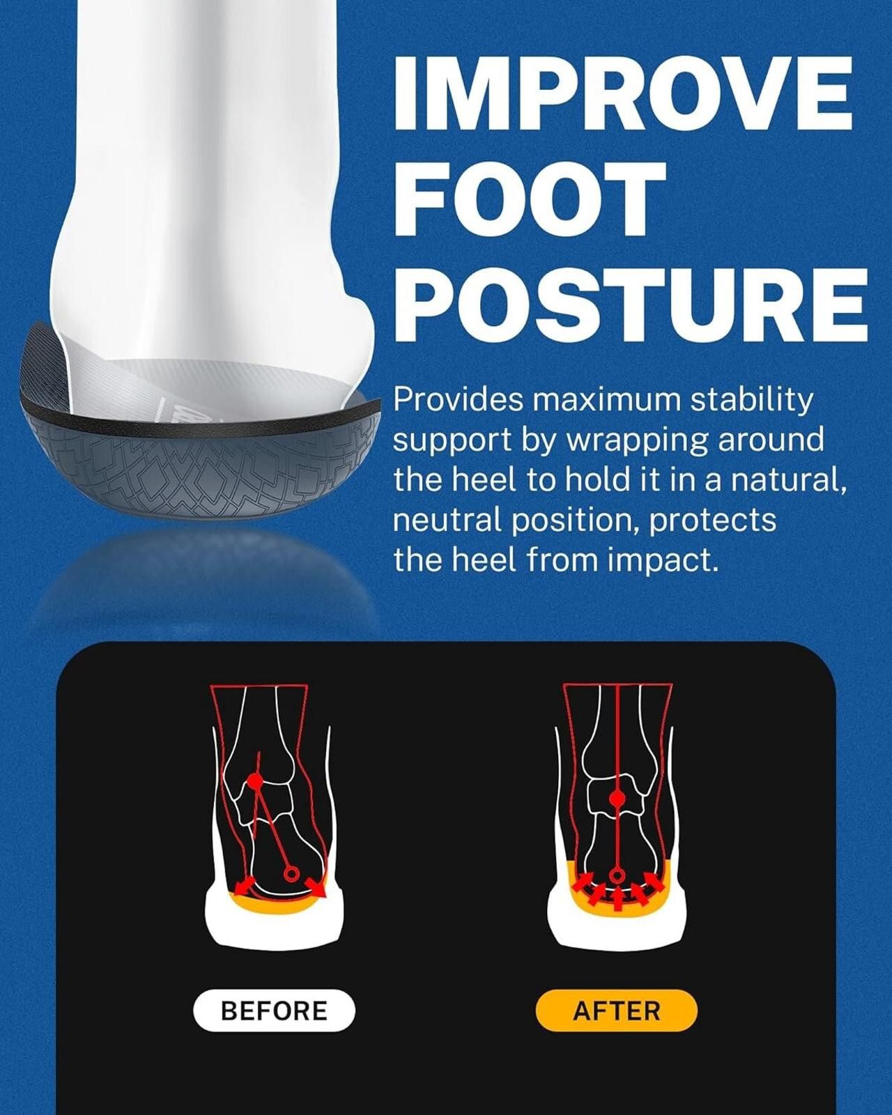 Karen Walker Medical Orthotic Insoles Men's 10-10 1/2/Women 12-12.5 Size ONE SIZE - 5 Thumbnail