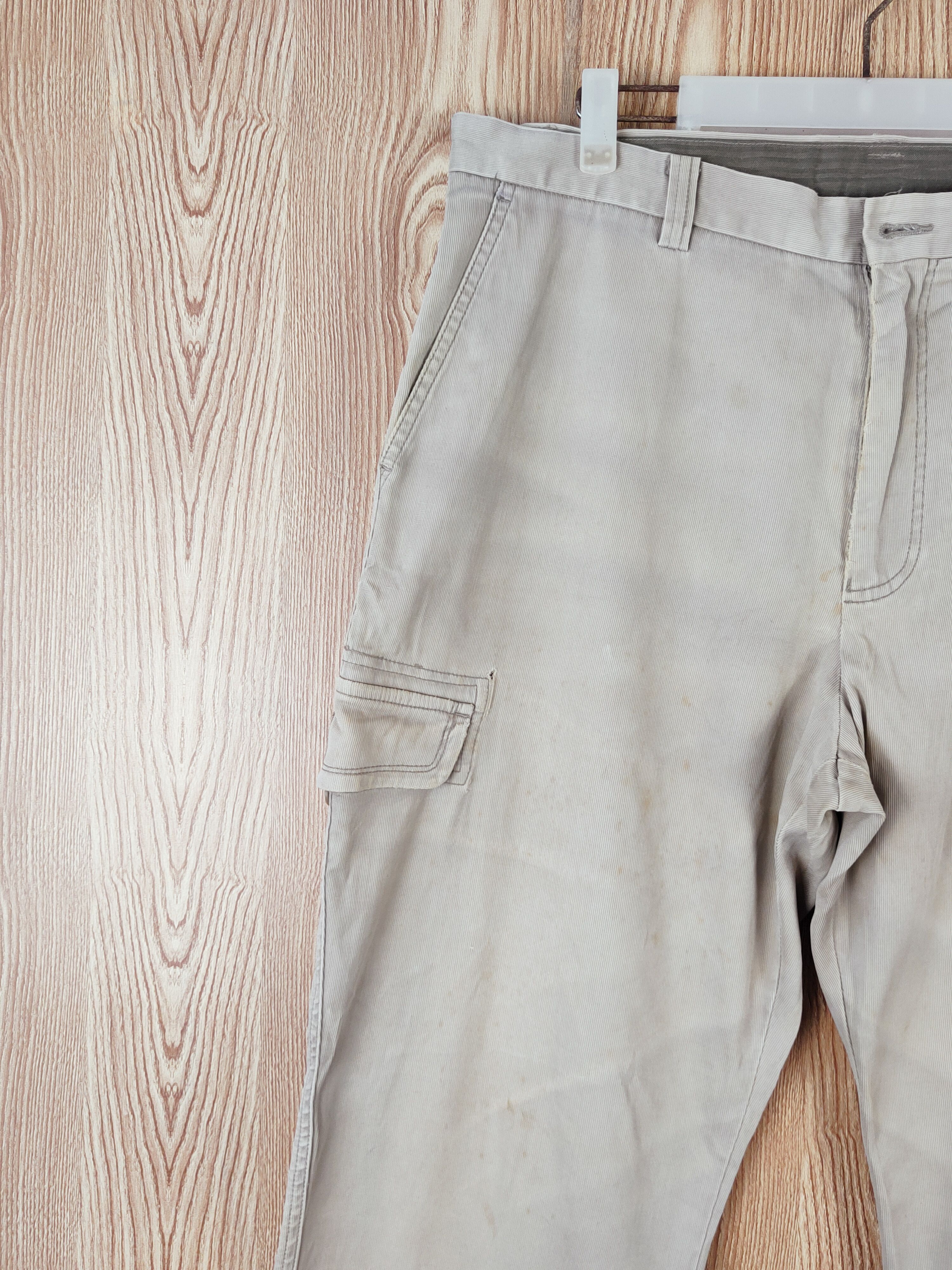 Japanese Brand Topvalu Beige Multipocket Tactical Cargo Pants #W453 Size US 36 / EU 52 - 3 Thumbnail
