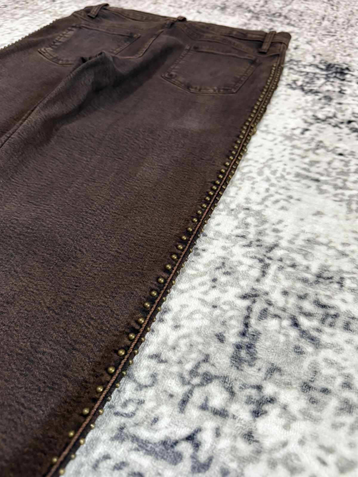 Tornado Mart Tornado Mart Style Embroidery Studded Tribal Flare Jeans Size US 28 / EU 44 - 12 Thumbnail