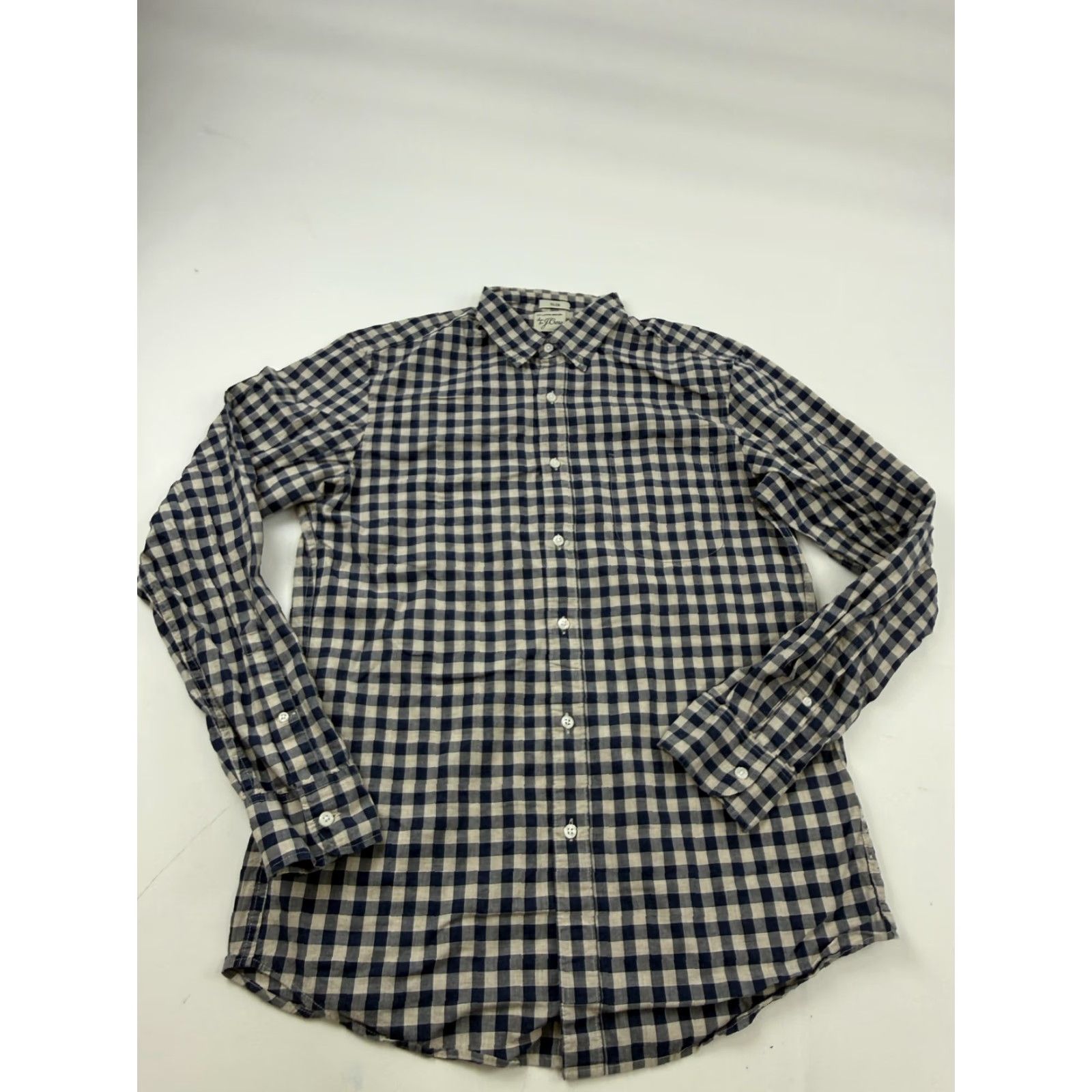 J.Crew J.Crew Shirt Mens Medium Blue Check Plaid Slim Fit Button Down Casual Size US M / EU 48-50 / 2 - 2 Thumbnail