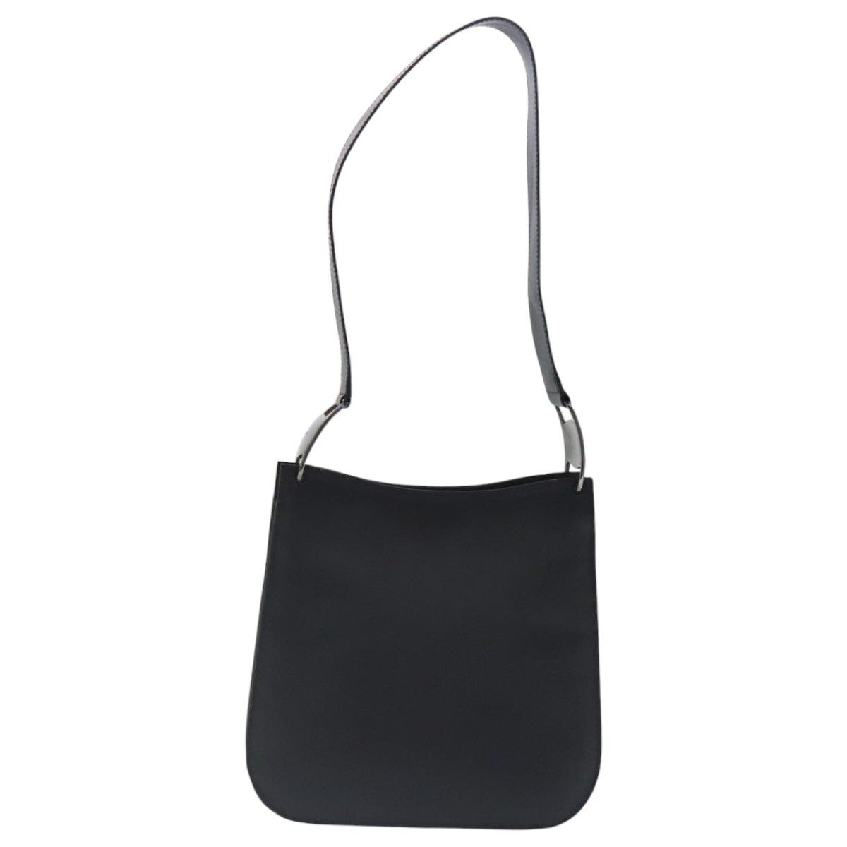 Black Leather Shoulder Bag (Pre-Owned)