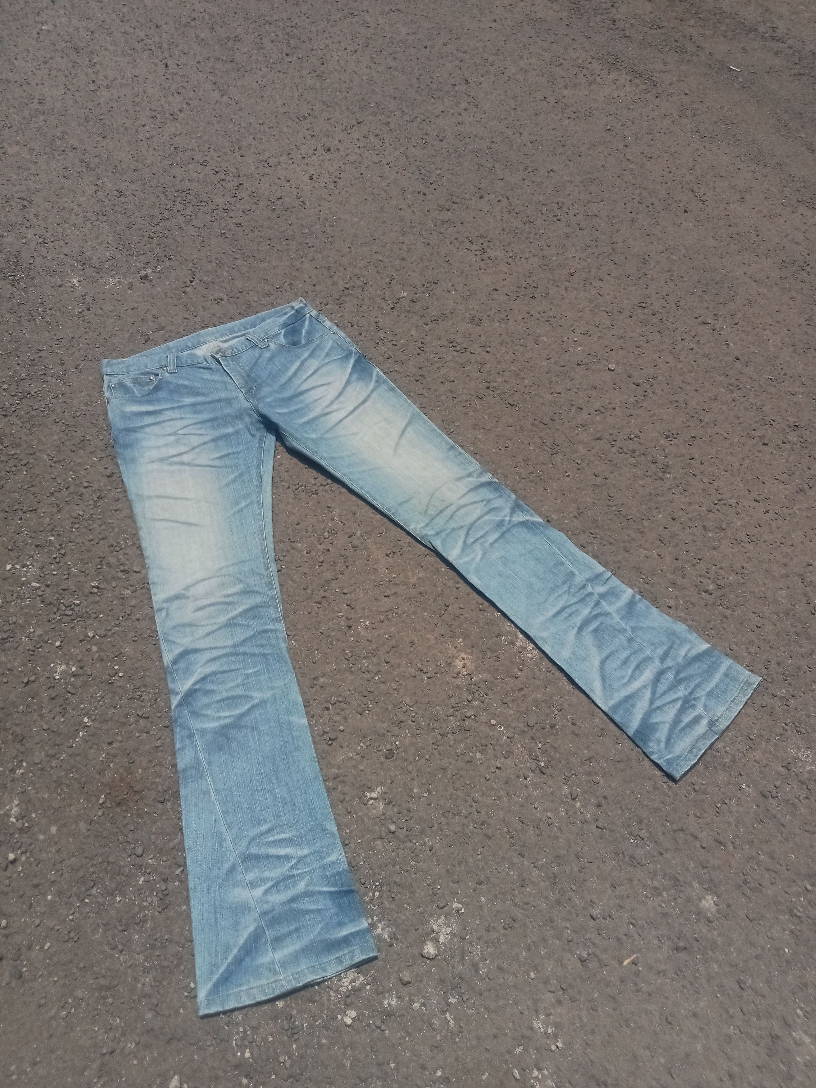 image of Beauty Beast x If Six Was Nine Tornado Mart Flare Denjm Pants in Light Blue Wash, Men's (Size 31)