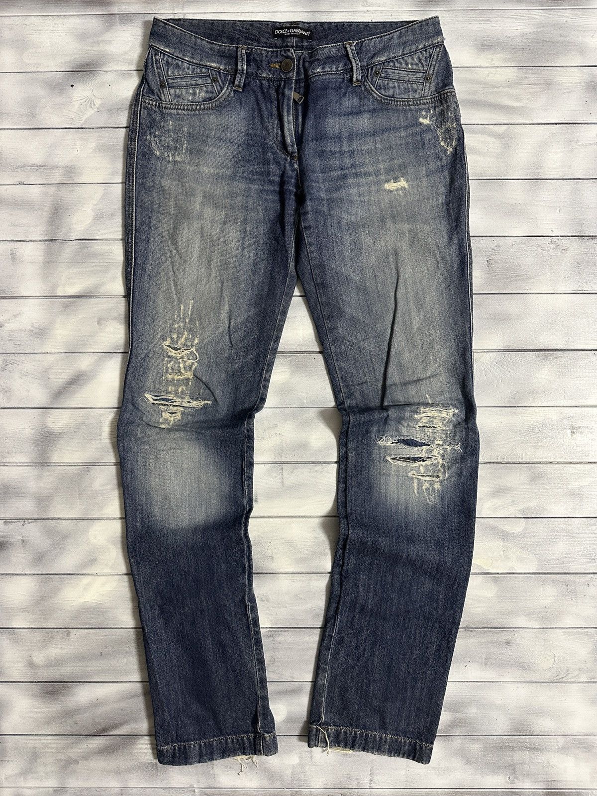 Dolce & Gabbana Rare Luxury Dolce & Gabbana Jeans Distressed Size 30" / US 8 / IT 44 - 1 Thumbnail