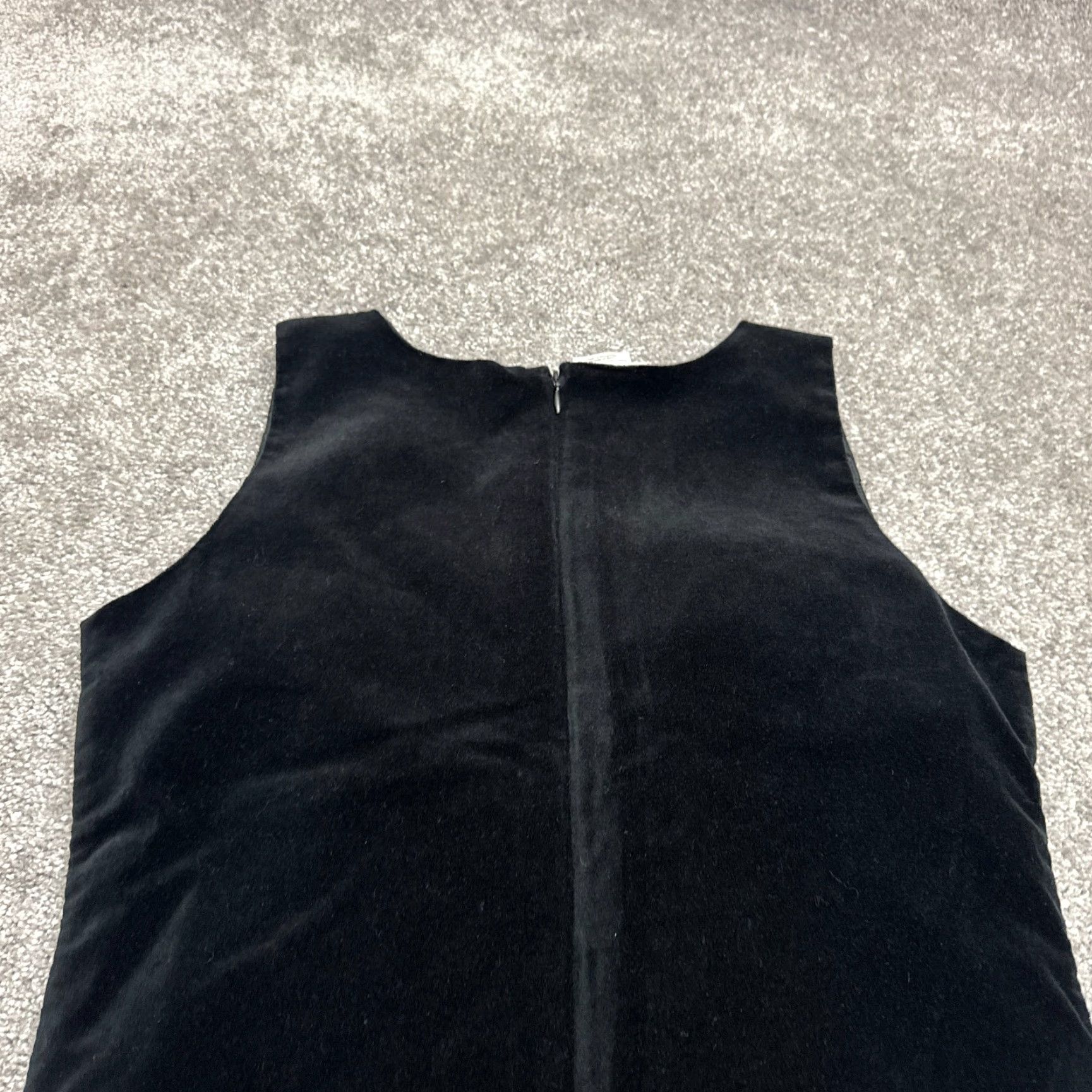 Disney VINTAGE Disney Mickey Minnie Mouse Velvet Midi Shift Dress Small Black Vest? (No, ensure using only original words) Size S / US 4 / IT 40 - 3 Thumbnail