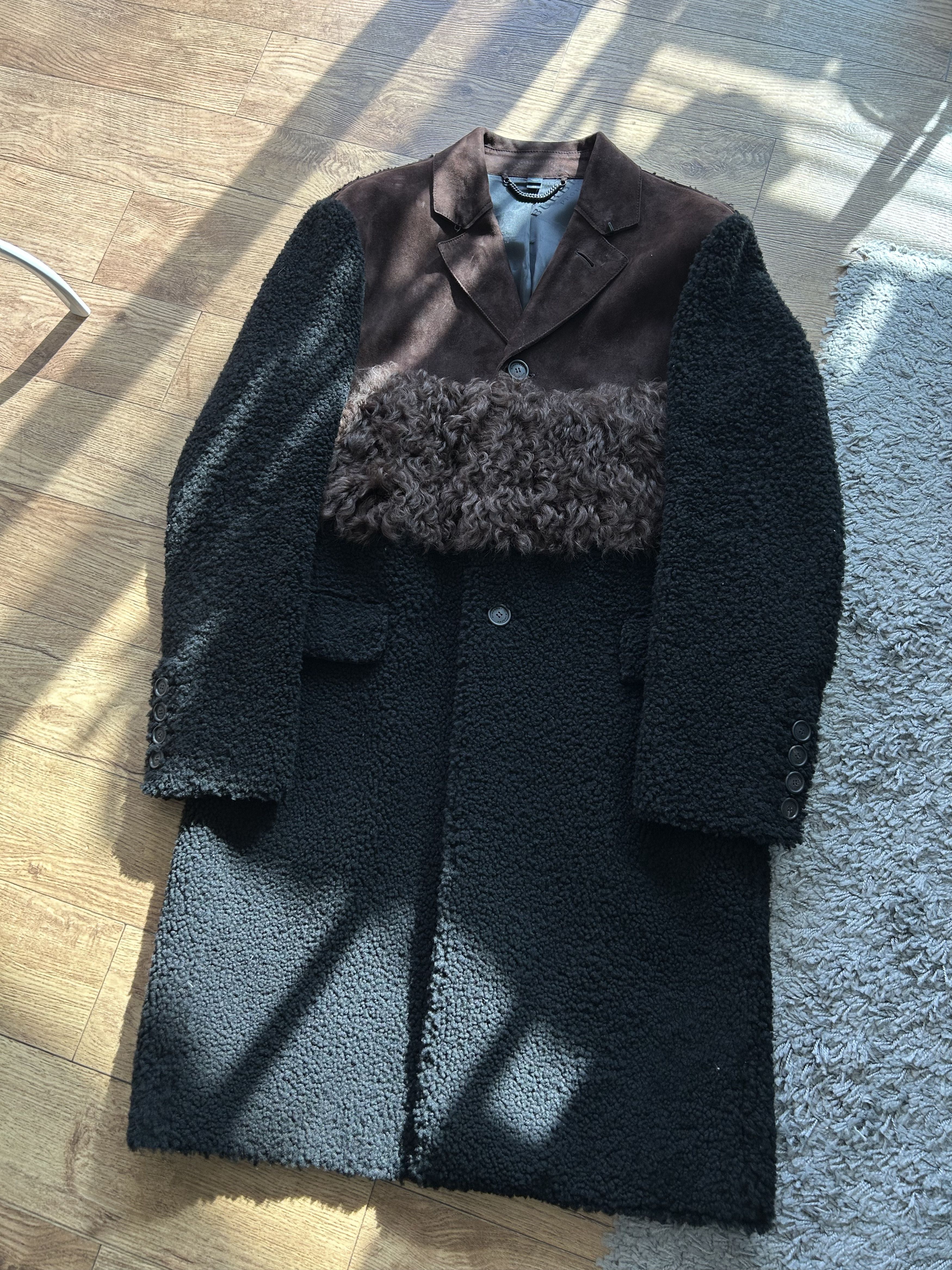 Burberry Prorsum BURBERRY PRORSUM Shearling Mixed-Media Coat Size US M / EU 48-50 / 2 - 7 Thumbnail