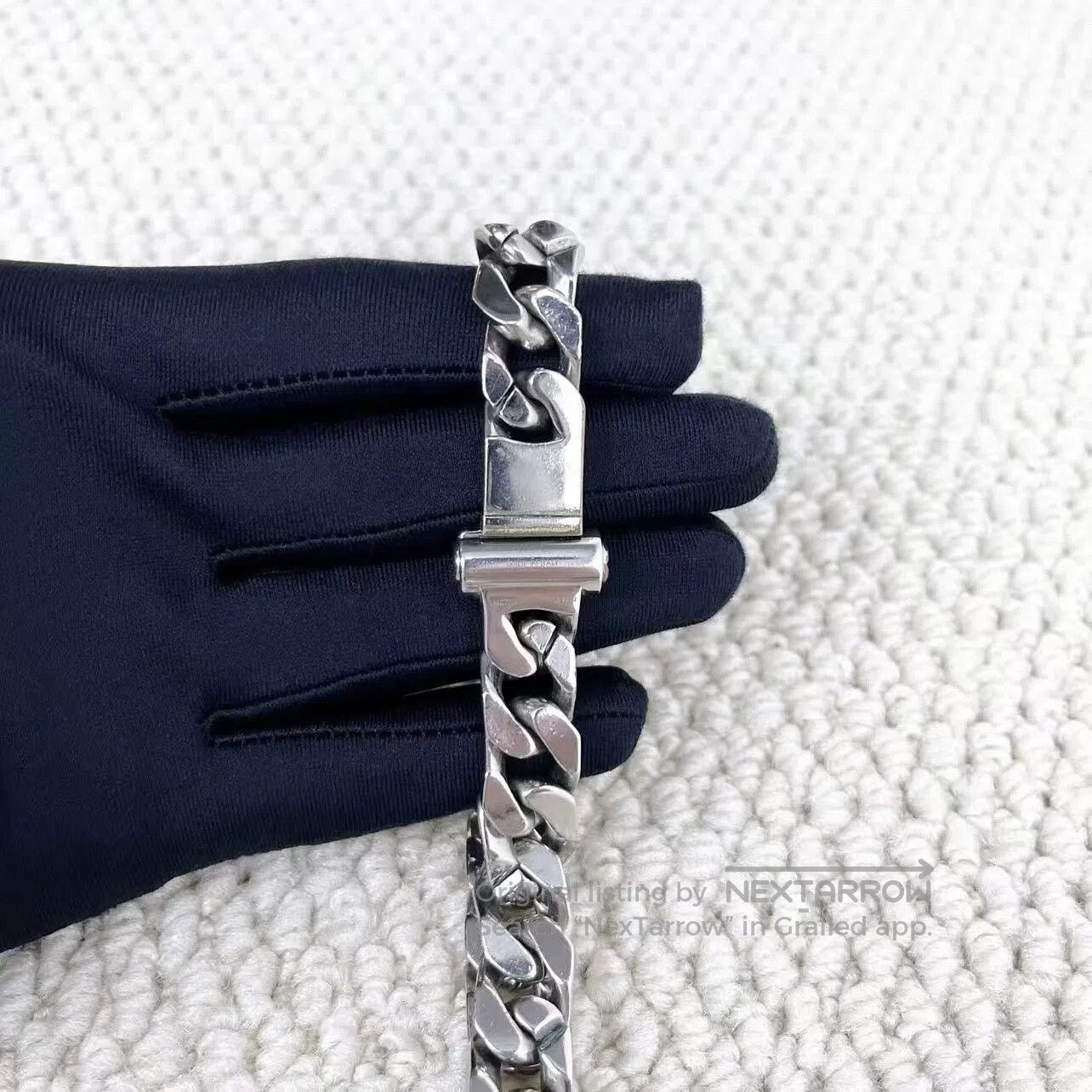 Louis Vuitton louis vuitton silver monogram chain necklace. Size ONE SIZE - 5 Thumbnail