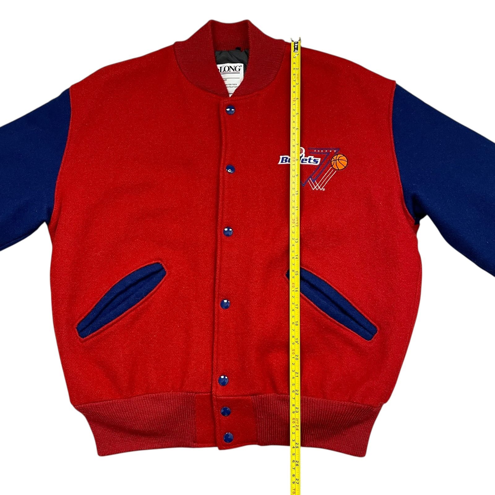NBA VTG 90s WASHINGTON BULLETS DELONG WOOL VARSITY JACKET M Size US M / EU 48-50 / 2 - 8 Thumbnail