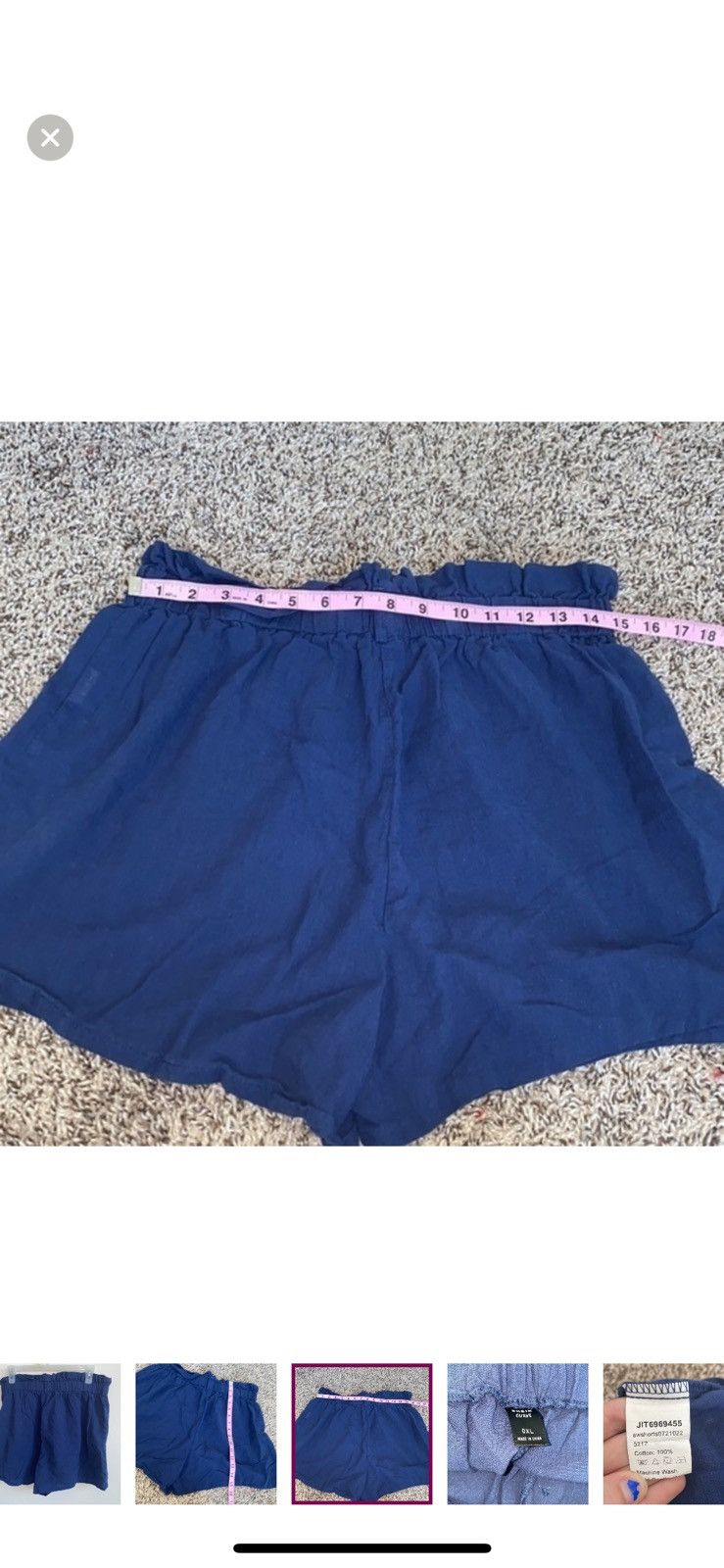 Shein Shein 0XL Paperbag shorts Size 36" / US 14 / IT 50 - 3 Thumbnail