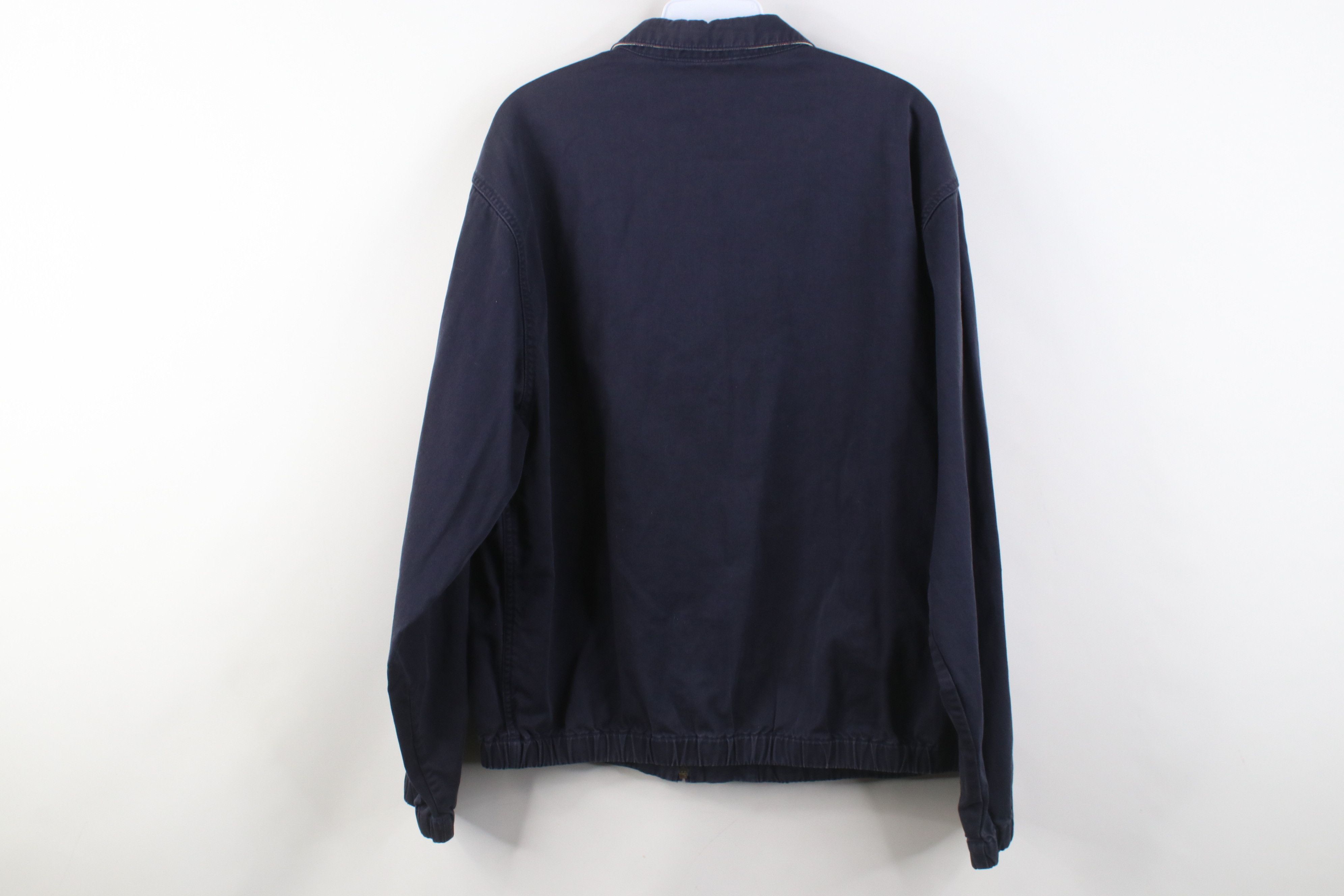 Eddie Bauer Vintage 90s Eddie Bauer Cotton Twill Bomber Jacket Navy Blue Size US M / EU 48-50 / 2 - 14 Thumbnail