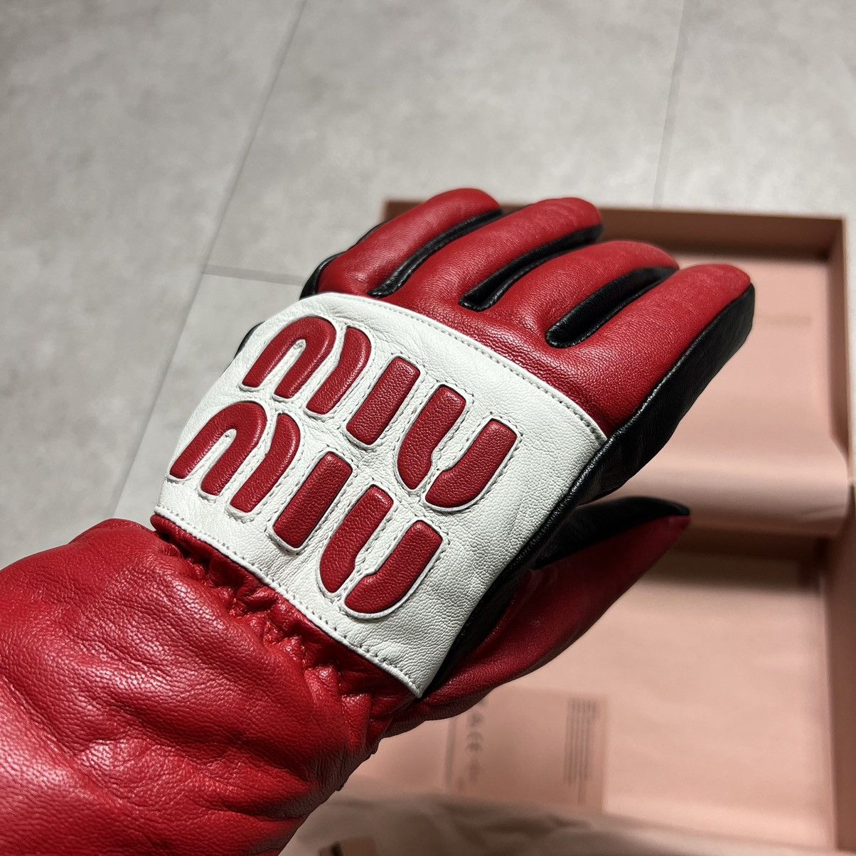Miu Miu miu miu moto leather grove Size ONE SIZE - 3 Thumbnail