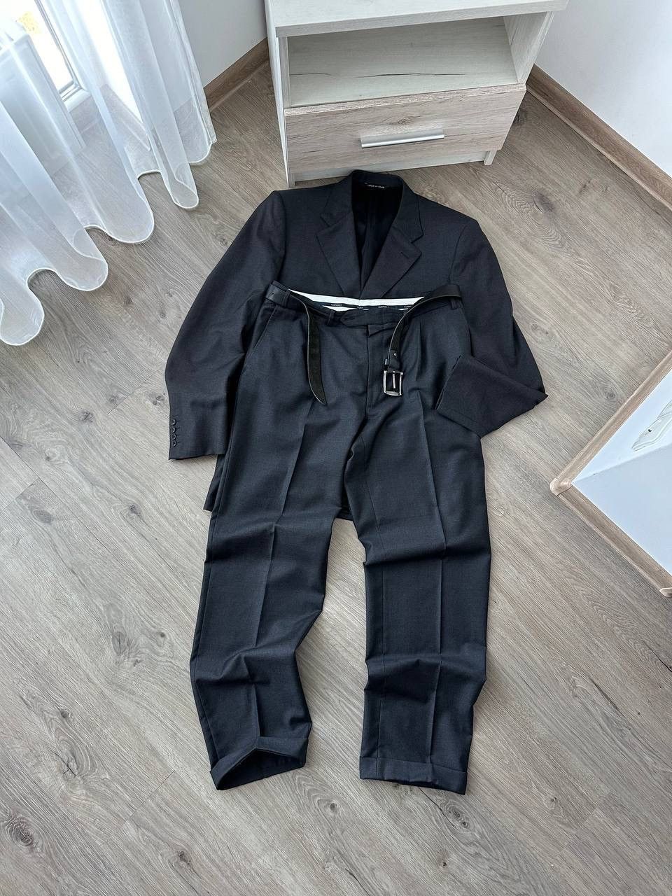 Canali × Vintage Vintage Canali Men's Trousers+Jacket Gray Loro Piana Suit Size 54L - 7 Thumbnail