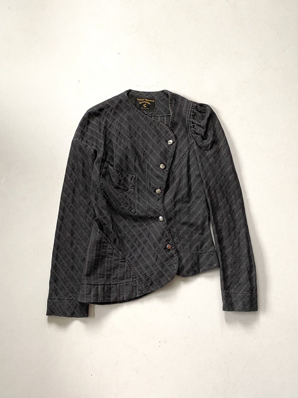Vivienne Westwood 🔥Vintage 90s Vivienne Westwood Anglomania Drunken Jacket Size M / US 6-8 / IT 42-44 - 1 Thumbnail