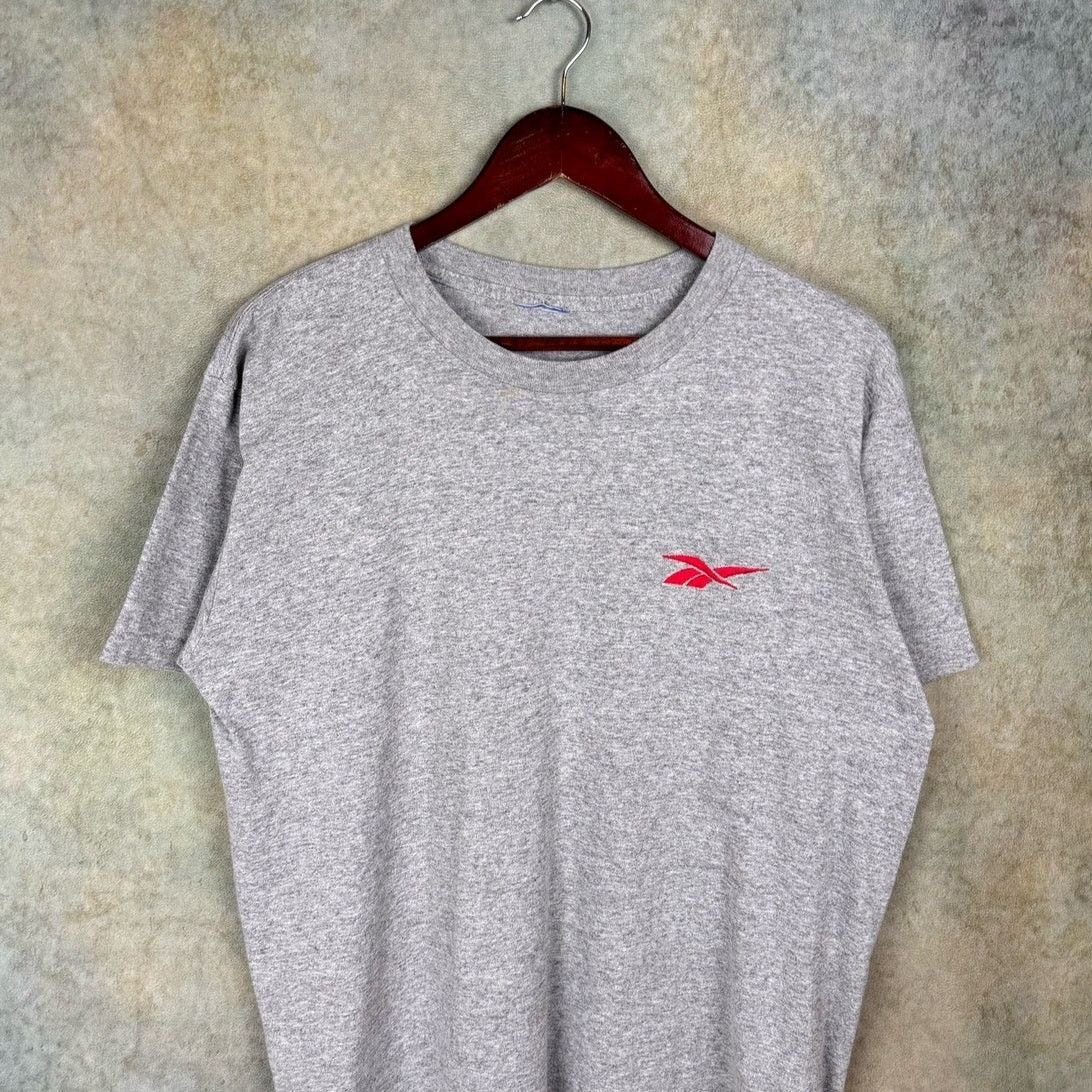 Reebok × Vintage VTG 90s Reebok Logo T Shirt Mens Sz M Gray Red Logo Size US M / EU 48-50 / 2 - 2 Thumbnail