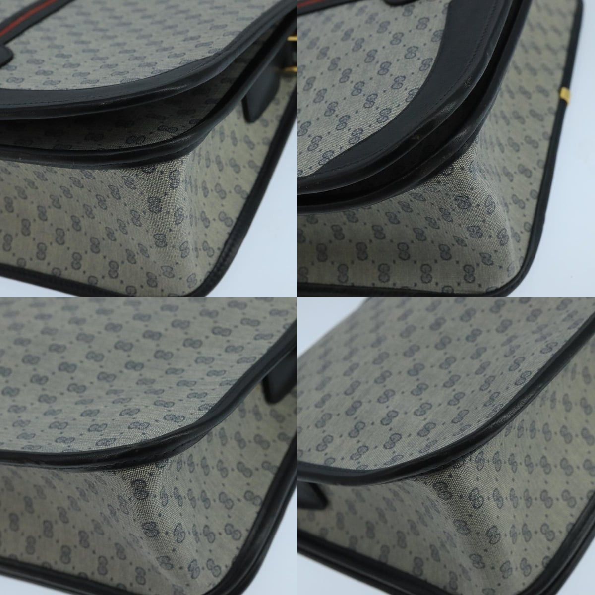 Gucci GUCCI Micro GG Supreme Shoulder Bag Pvc Navy Gold 001 113 Size ONE SIZE - 10 Thumbnail