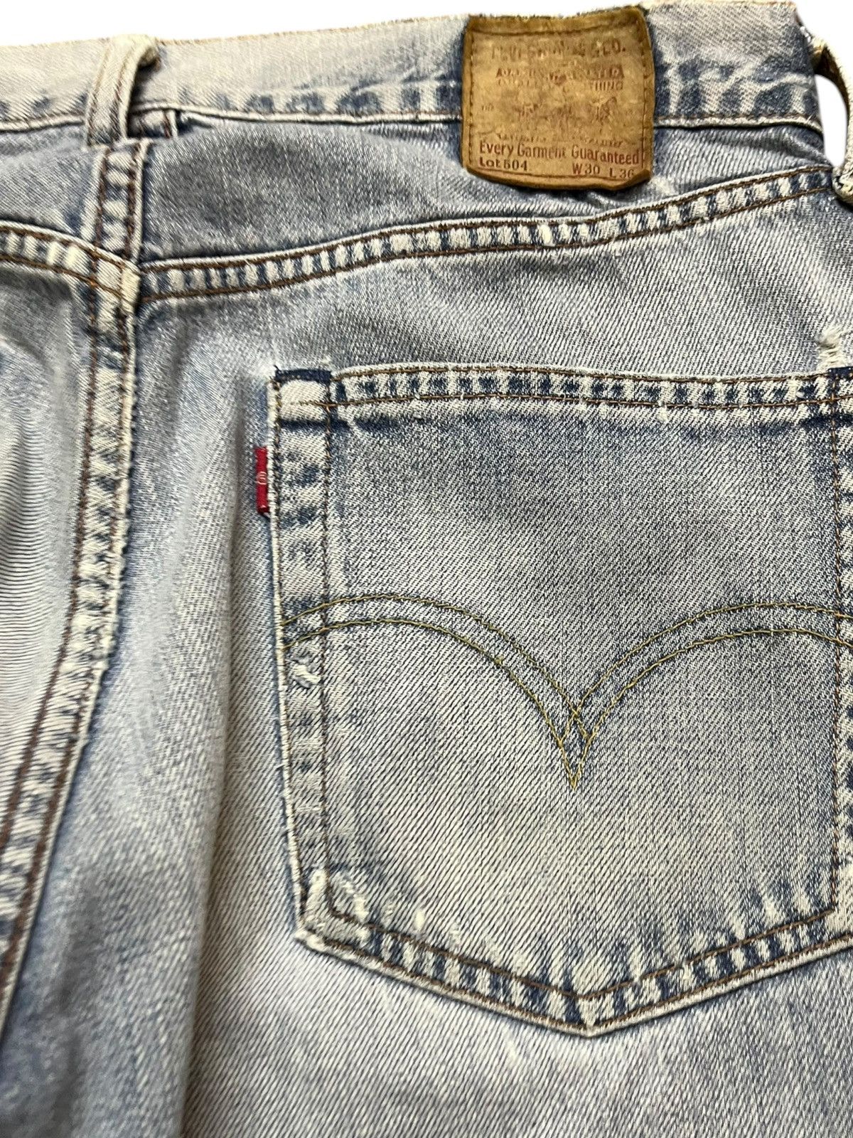 Levi's Vintage Clothing Vintage Levi’s 504 Baggy Long Leg Faded Denim Size US 30 / EU 46 - 7 Thumbnail