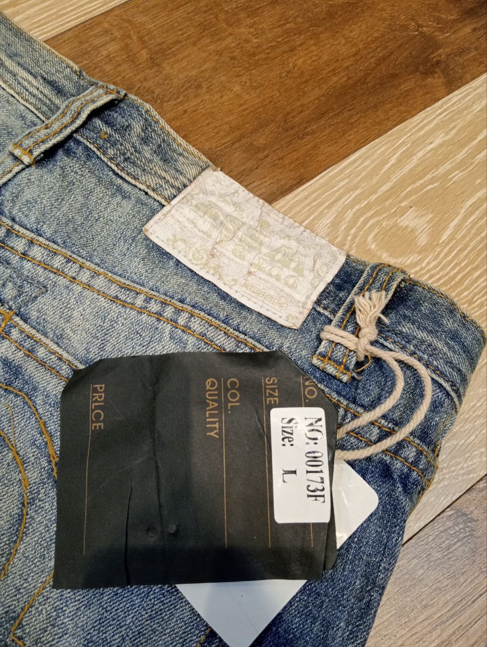 Japanese Brand JAPANESE OUTBALL WEST PATCHWORK DISTRESSED JEANS Size US 33 - 11 Thumbnail