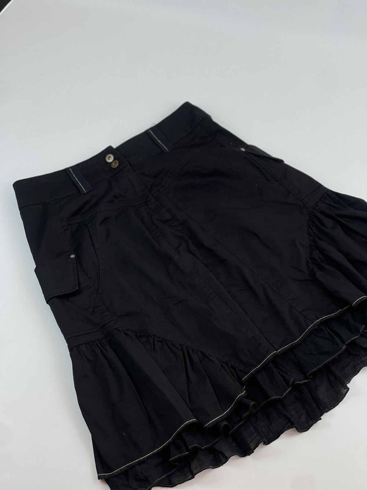 Japanese Brand × Vintage If six was nine LGB Vibe Black Cargo Skirt Size 26" / US 2 / IT 38 - 6 Thumbnail