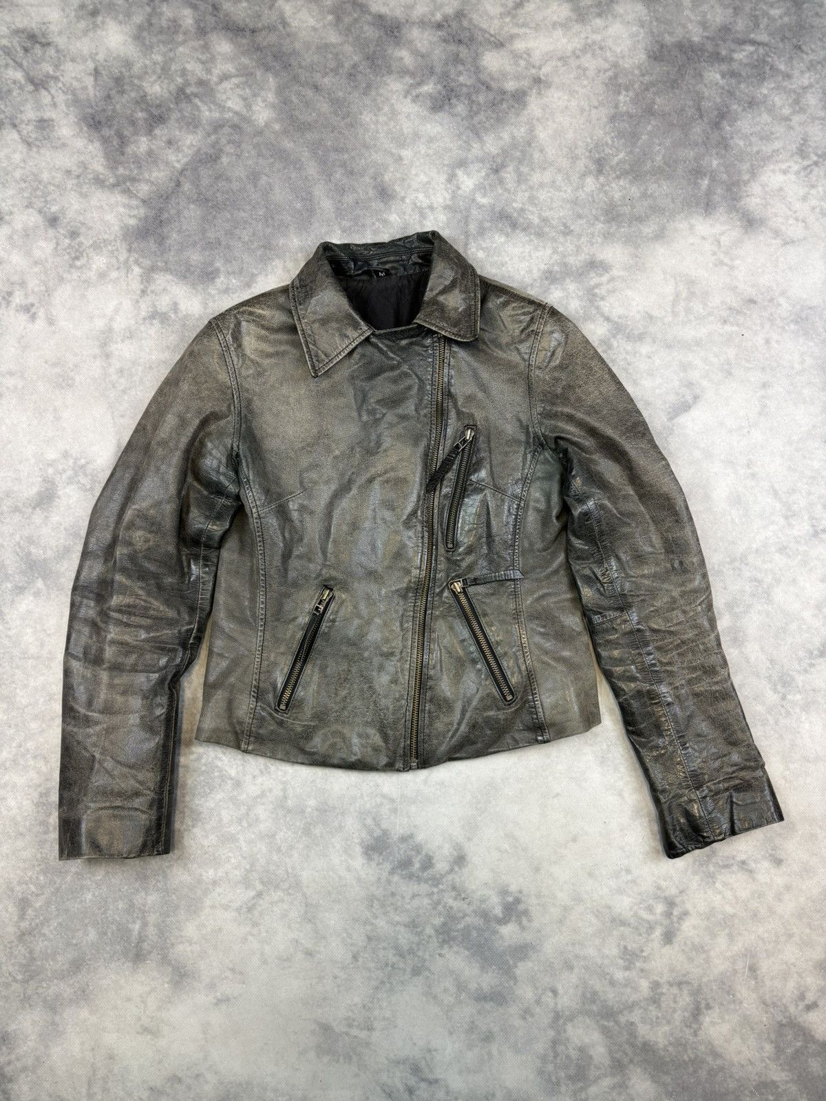 Other Vintage Leather Jacket Ramones Avant Garde Biker Rick 90s Size M / US 6-8 / IT 42-44 - 2 Thumbnail