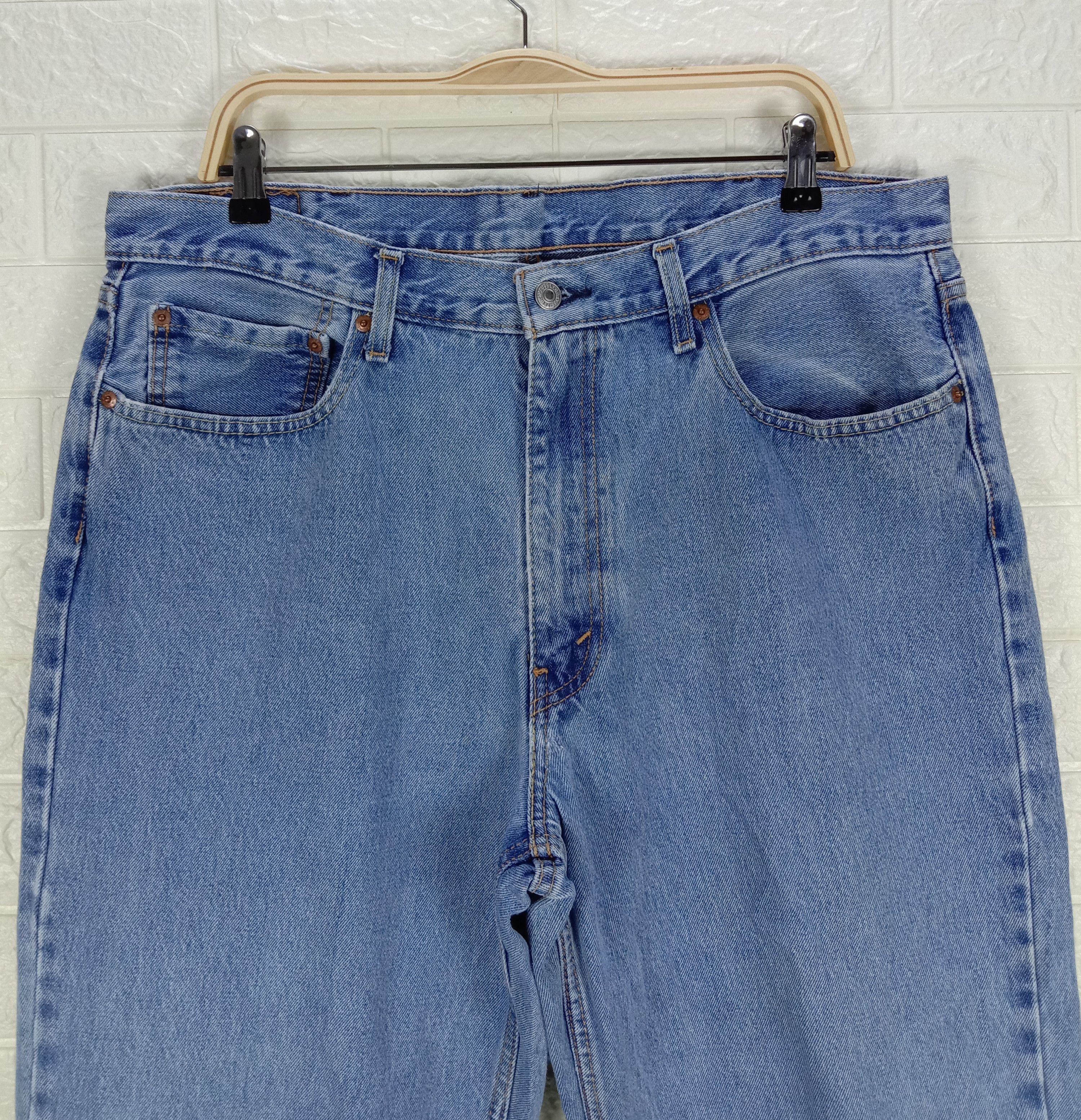 Levi's Vintage Levi's 550 Jeans Relaxed Fit Distressed Denim Size US 37 - 2 Thumbnail