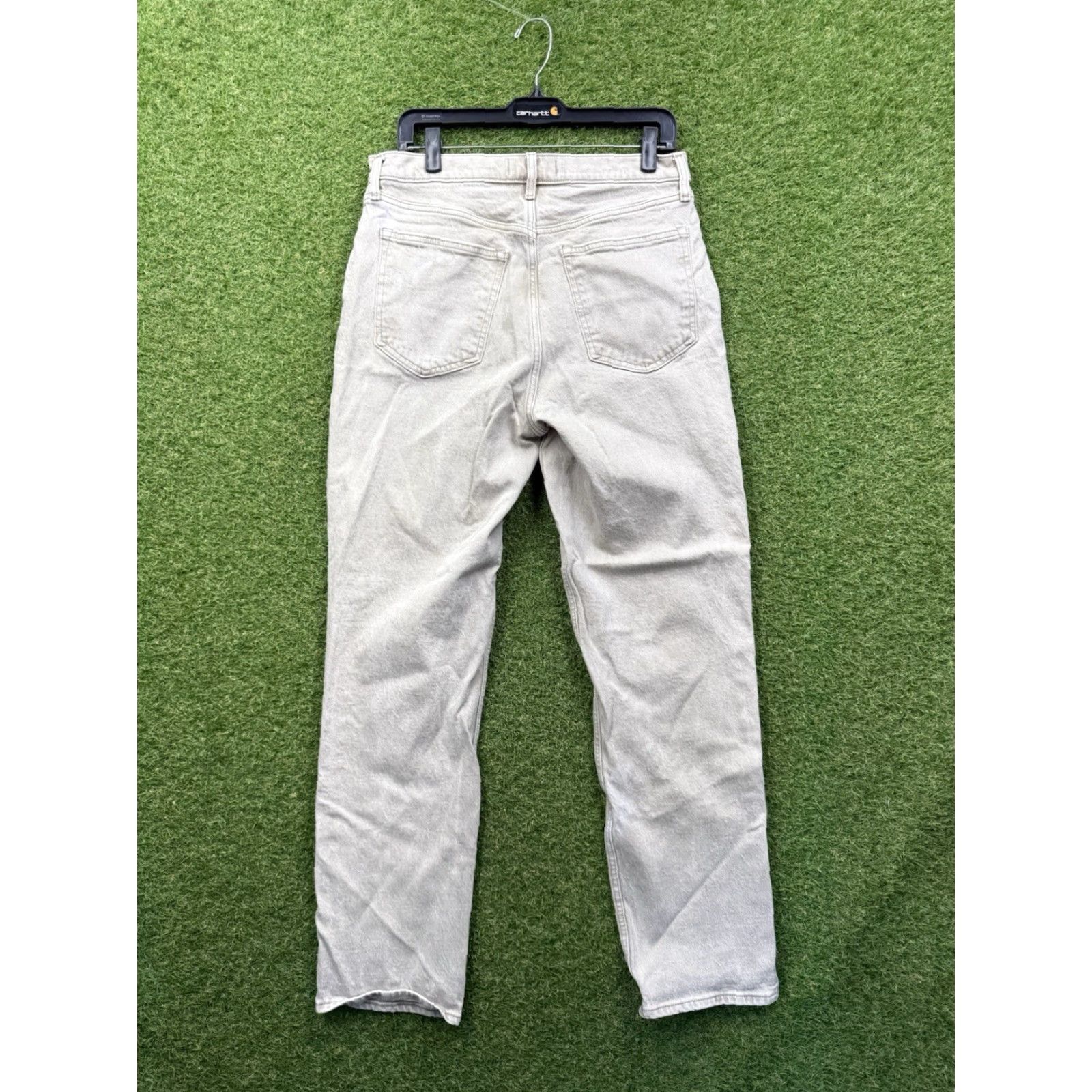 Abercrombie & Fitch Abercrombie & Fitch Jeans Women's Size 12 32-Inch Inseam Light Wash Straight Fit High Rise Cotton Blend Fall Summer Spring Winter Size 34" / US 12 / IT 48 - 2 Thumbnail