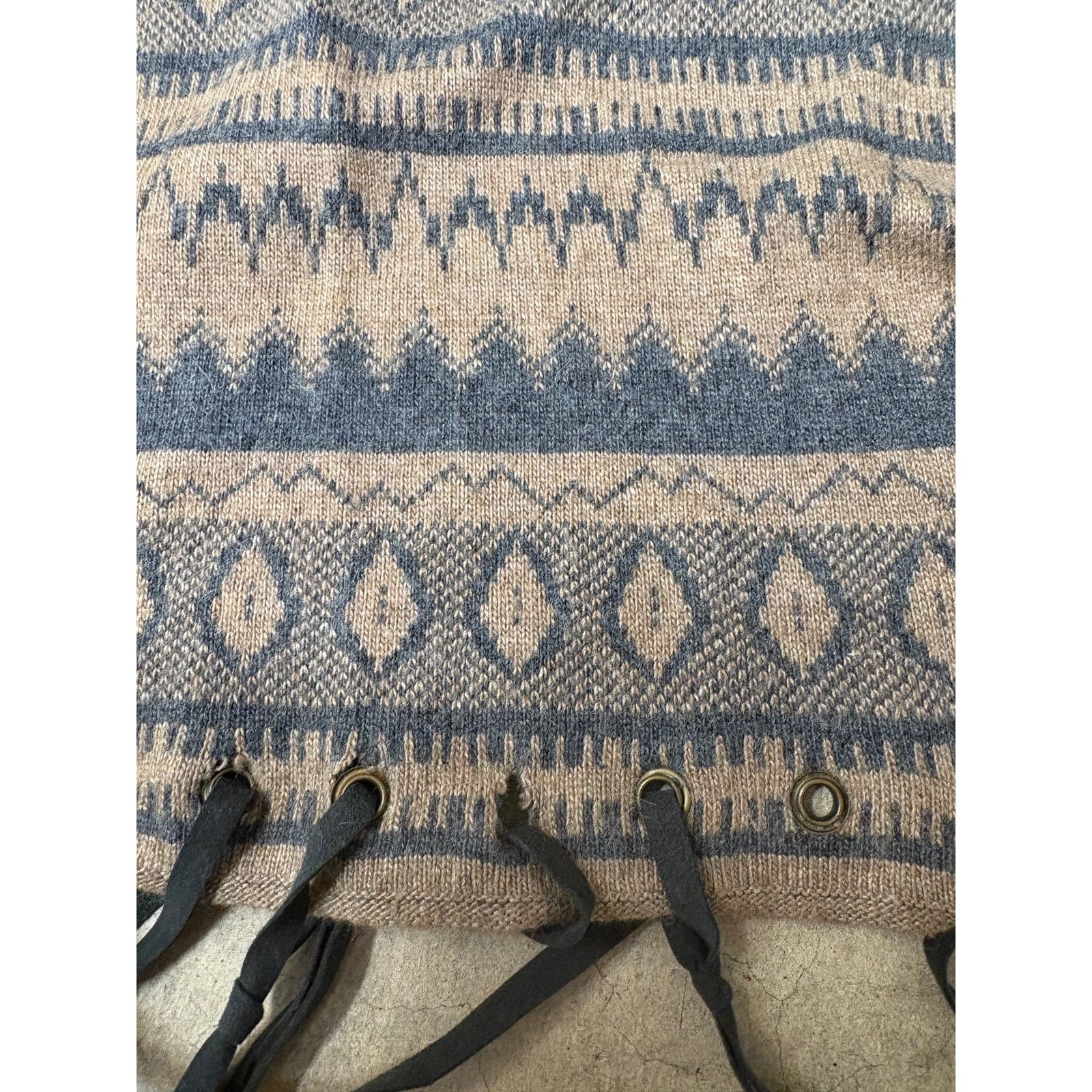 Sandro Sandro Paris Geometric Angora Wool-Blend Boho Fringe Scarf Size ONE SIZE - 7 Thumbnail