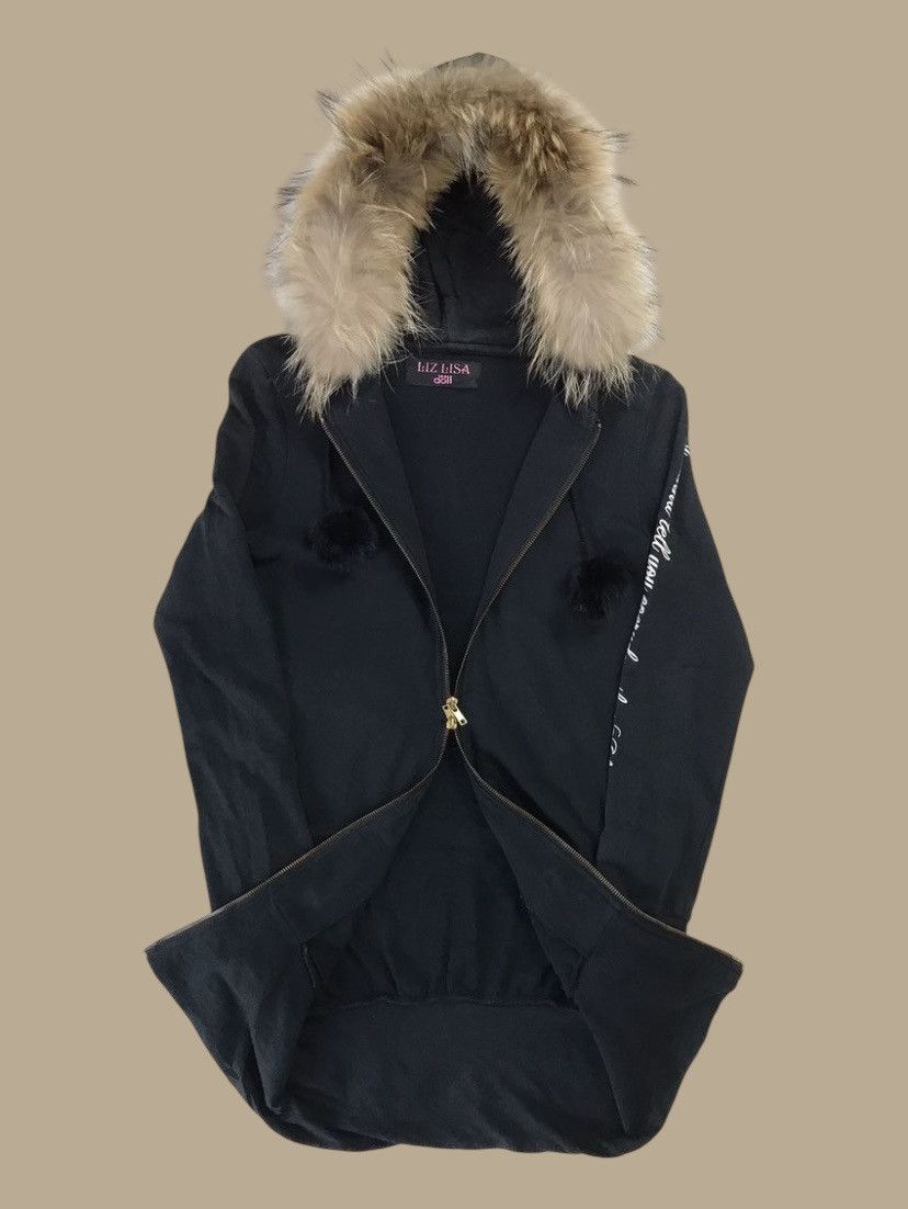 Japanese Brand Liz Lisa LGB If Six Was Nine Style Faux Fur Zip Hoodie Size US XS / EU 42 / 0 - 2 Thumbnail