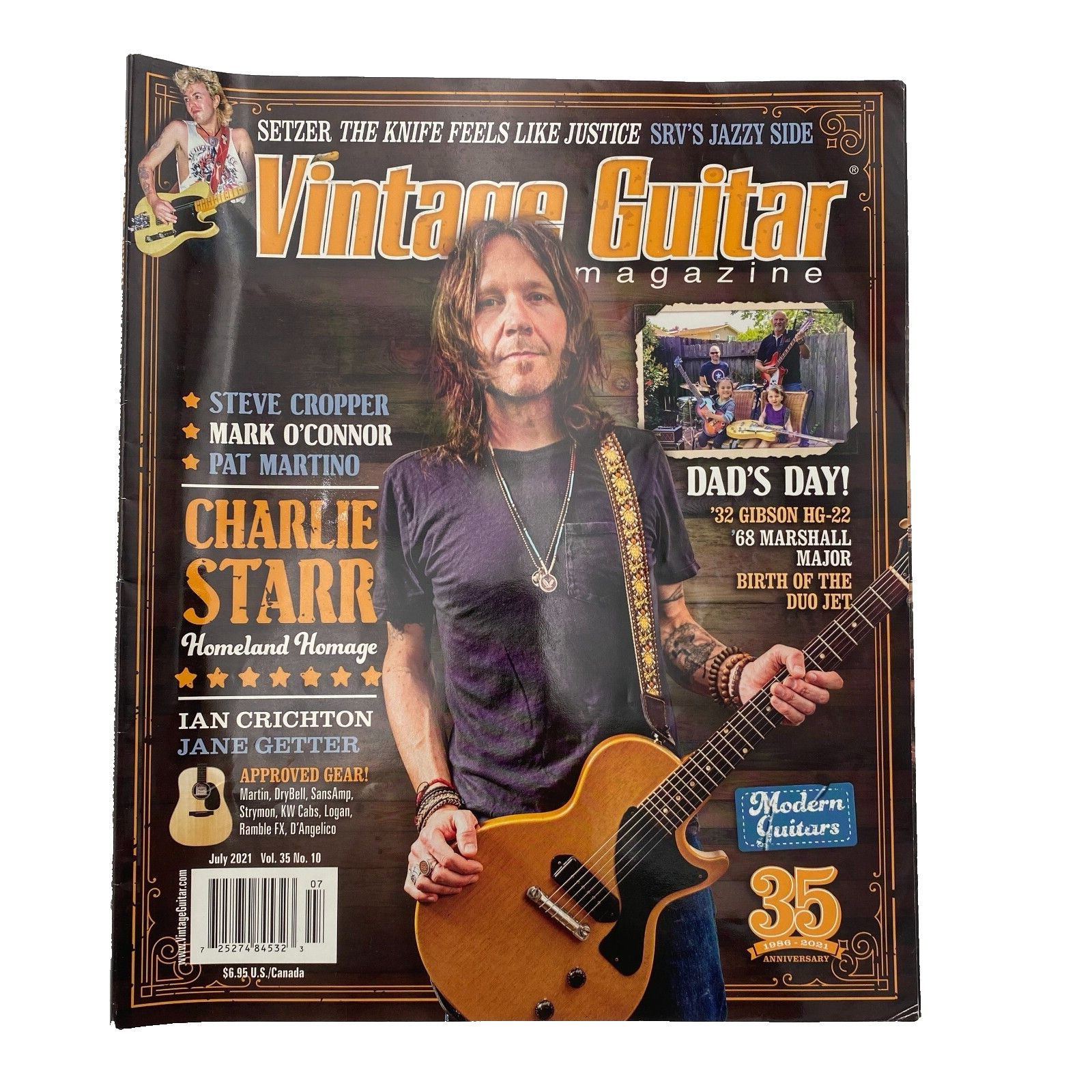 Other Vintage Guitar Magazine Charlie Starr Brian Setzer July 2021 Size ONE SIZE - 1 Thumbnail
