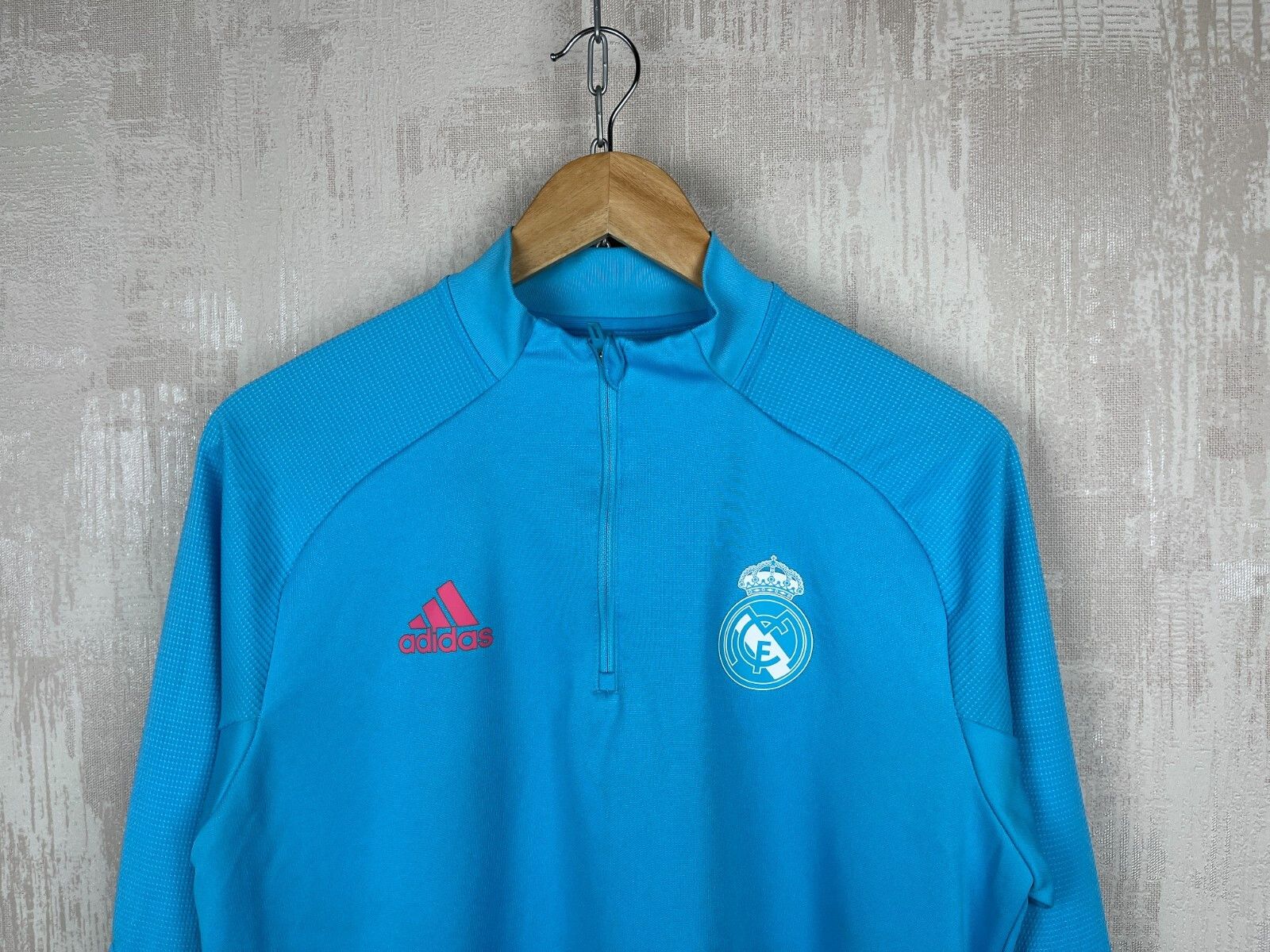 Adidas Real Madrid 2021/22 Training Half Zip Soccer Football Jersey Size US M / EU 48-50 / 2 - 3 Thumbnail